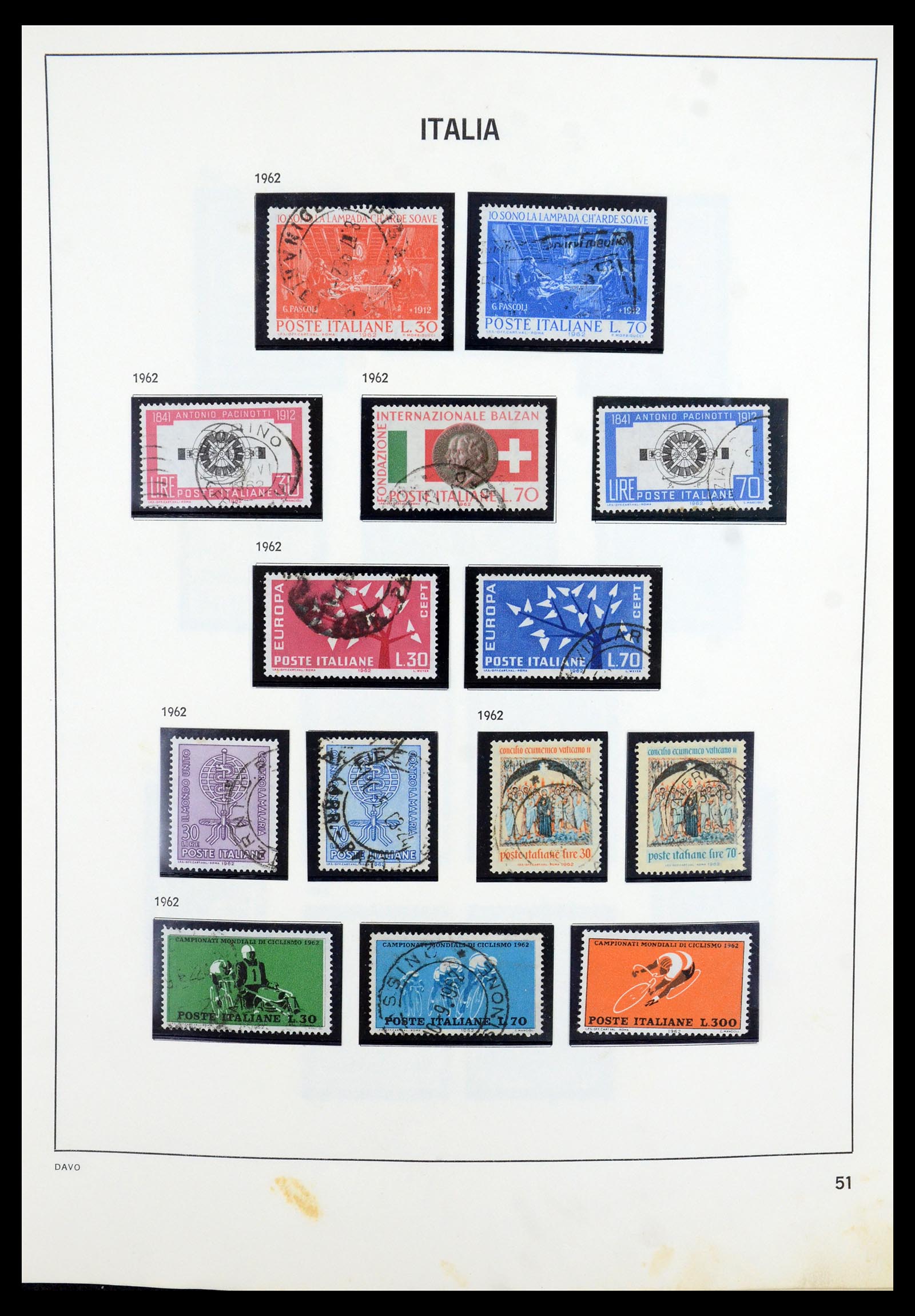 35603 047 - Postzegelverzameling 35603 Italië 1862-1991.