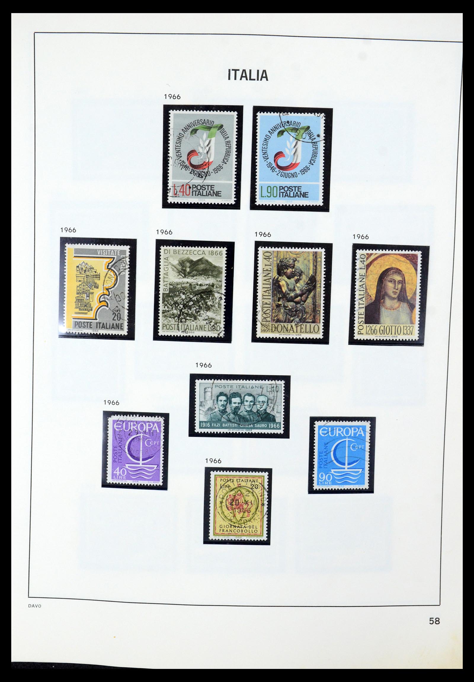35603 054 - Postzegelverzameling 35603 Italië 1862-1991.
