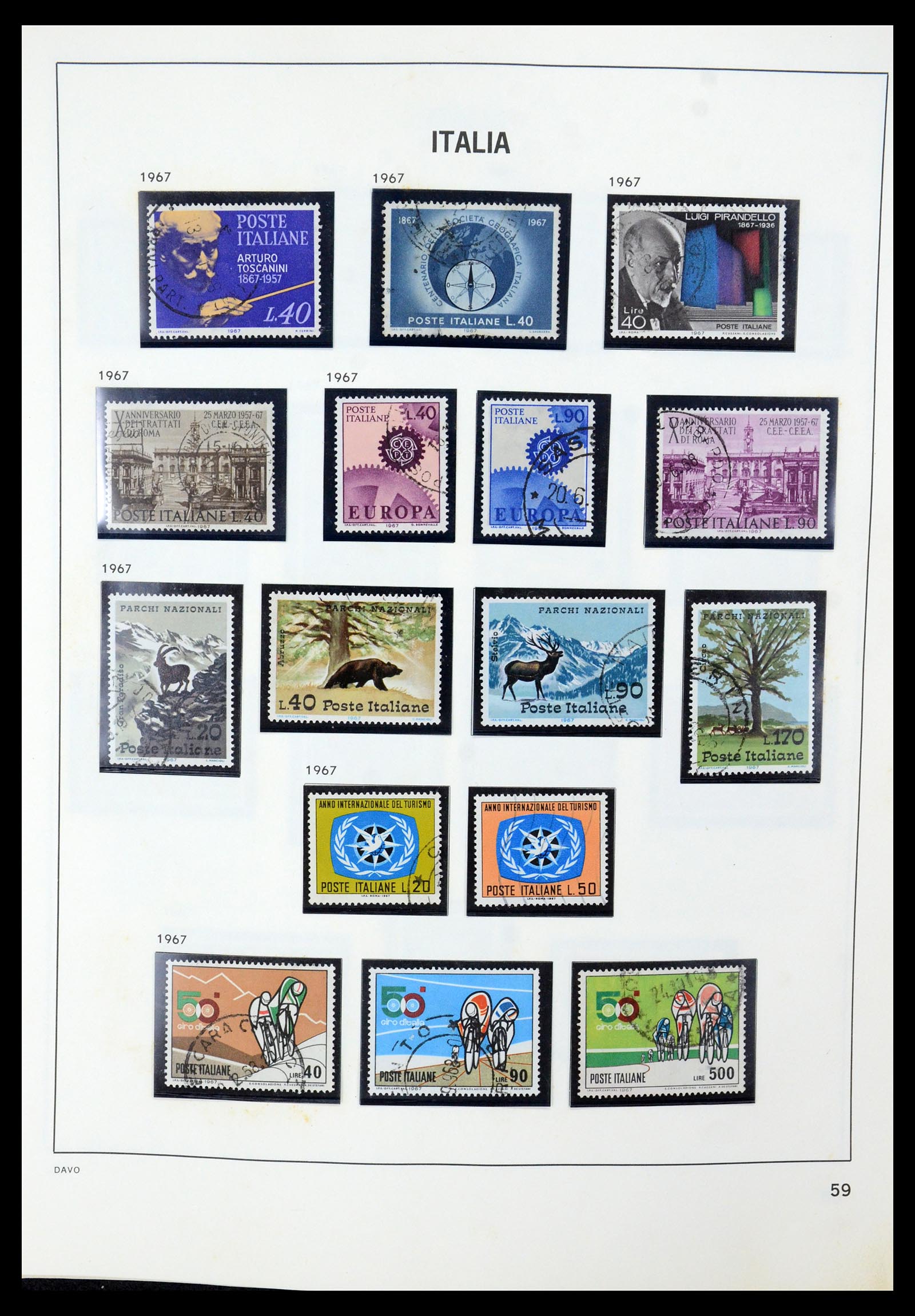 35603 055 - Postzegelverzameling 35603 Italië 1862-1991.