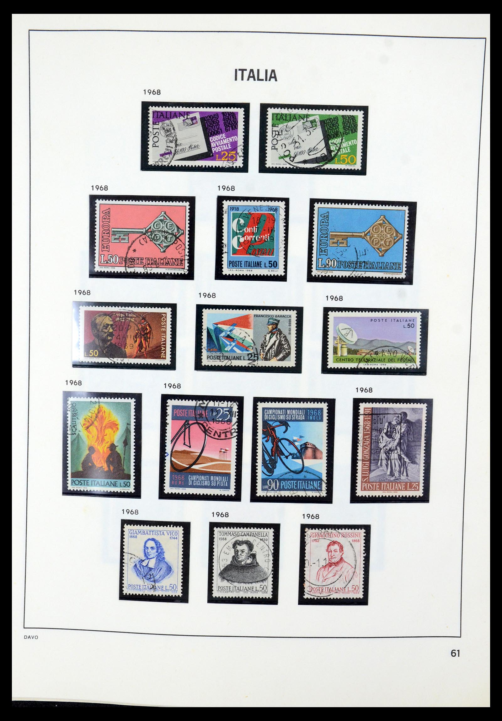 35603 057 - Postzegelverzameling 35603 Italië 1862-1991.