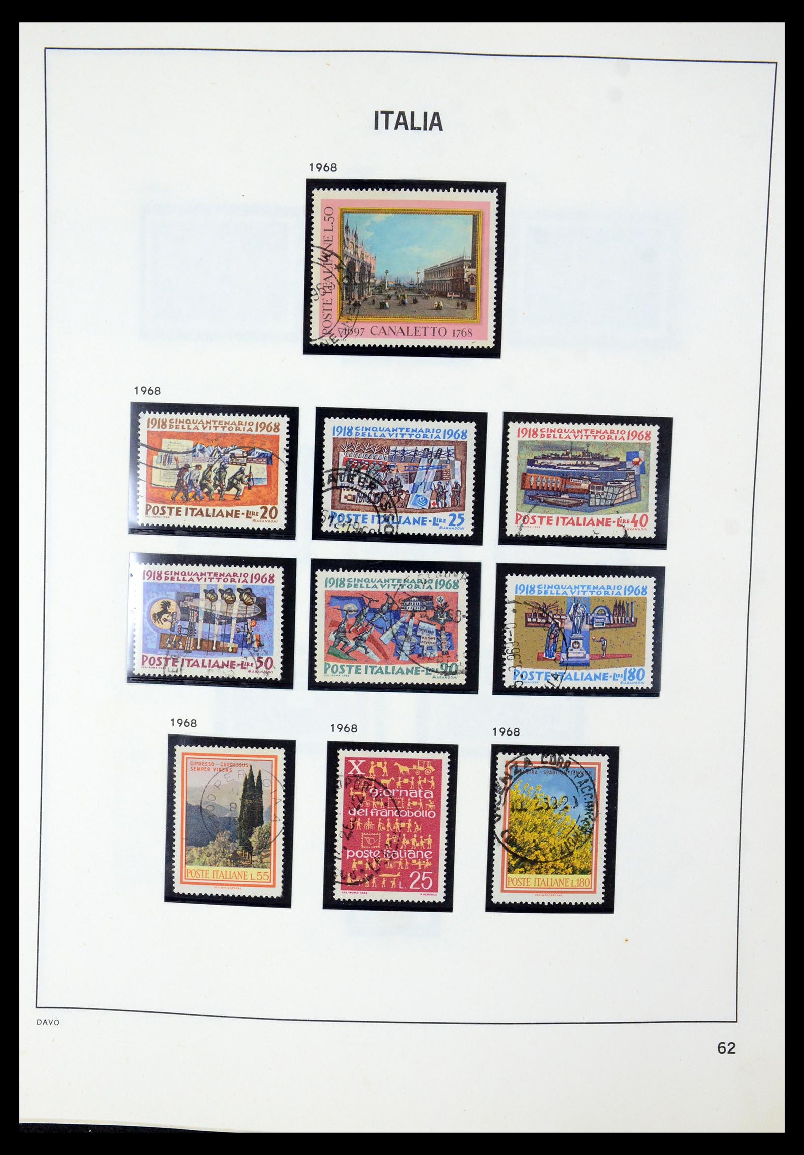 35603 058 - Postzegelverzameling 35603 Italië 1862-1991.