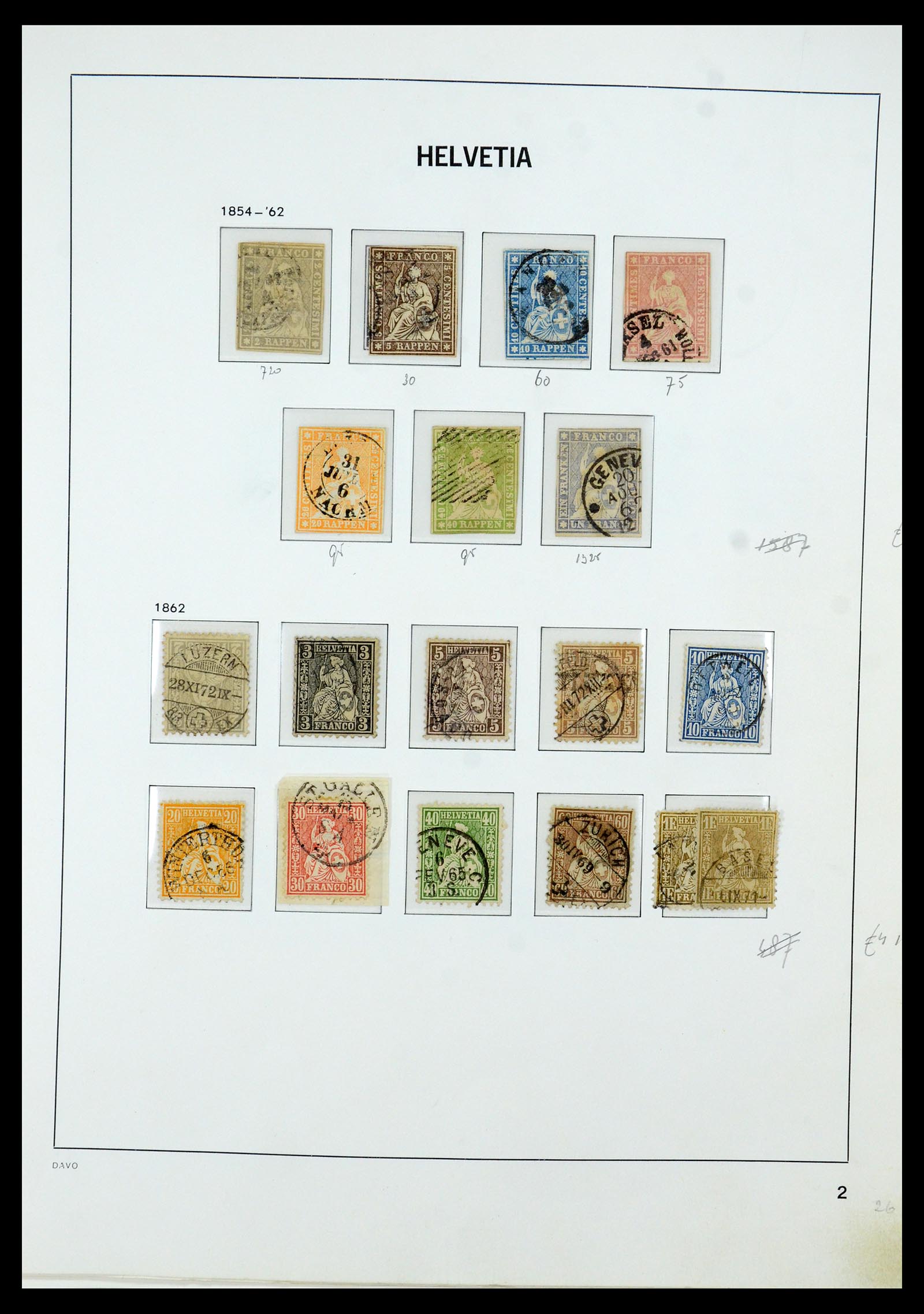 35605 002 - Stamp Collection 35605 Switzerland 1851-1985.