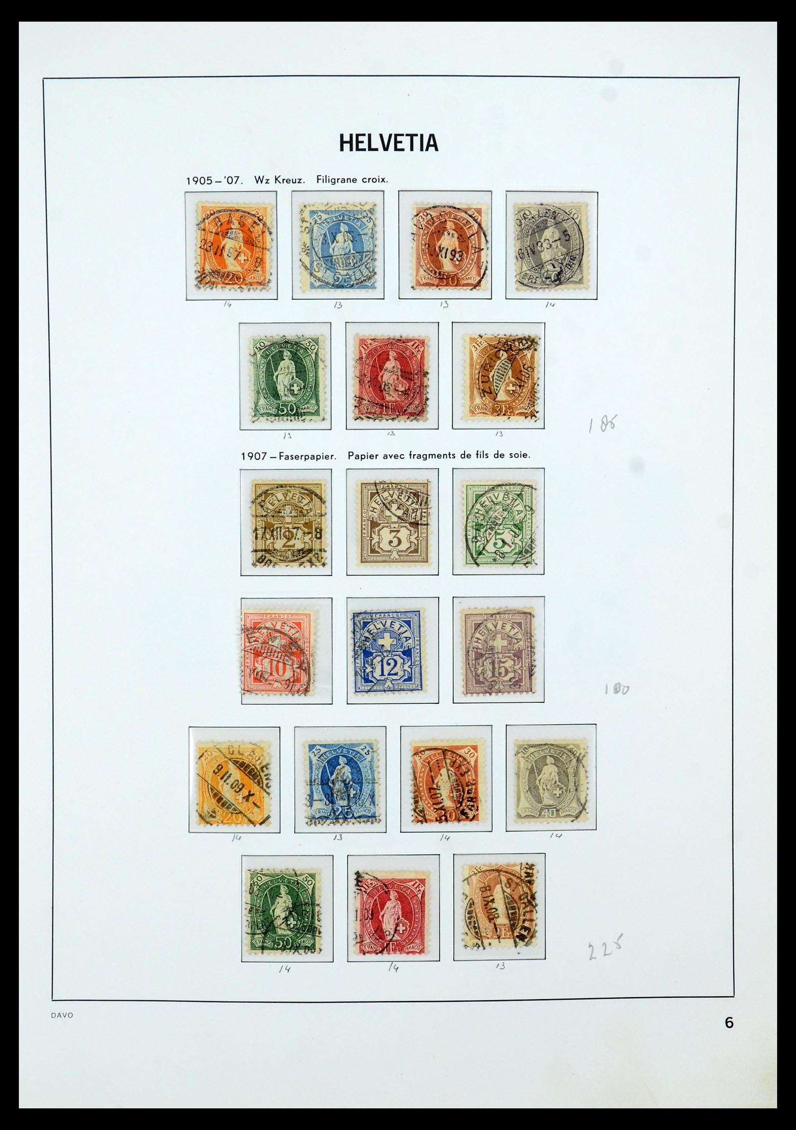 35605 006 - Postzegelverzameling 35605 Zwitserland 1851-1985.