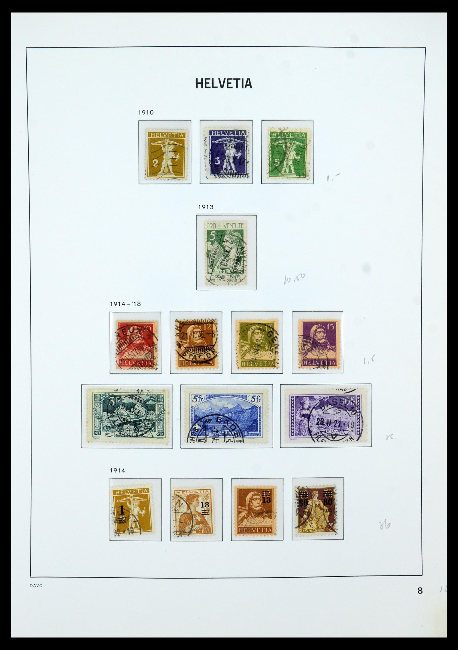 35605 008 - Stamp Collection 35605 Switzerland 1851-1985.