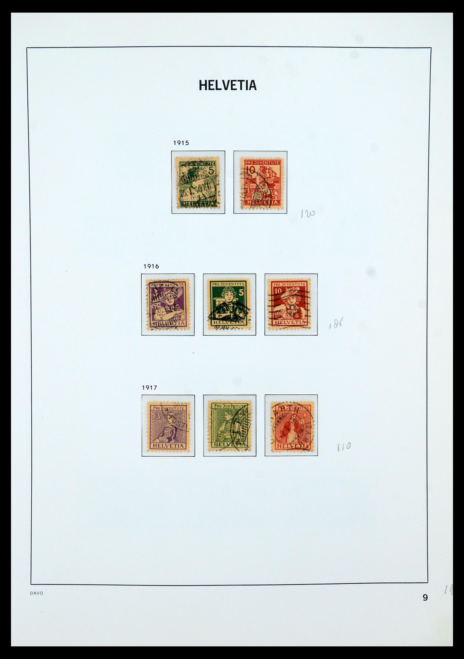 35605 009 - Postzegelverzameling 35605 Zwitserland 1851-1985.