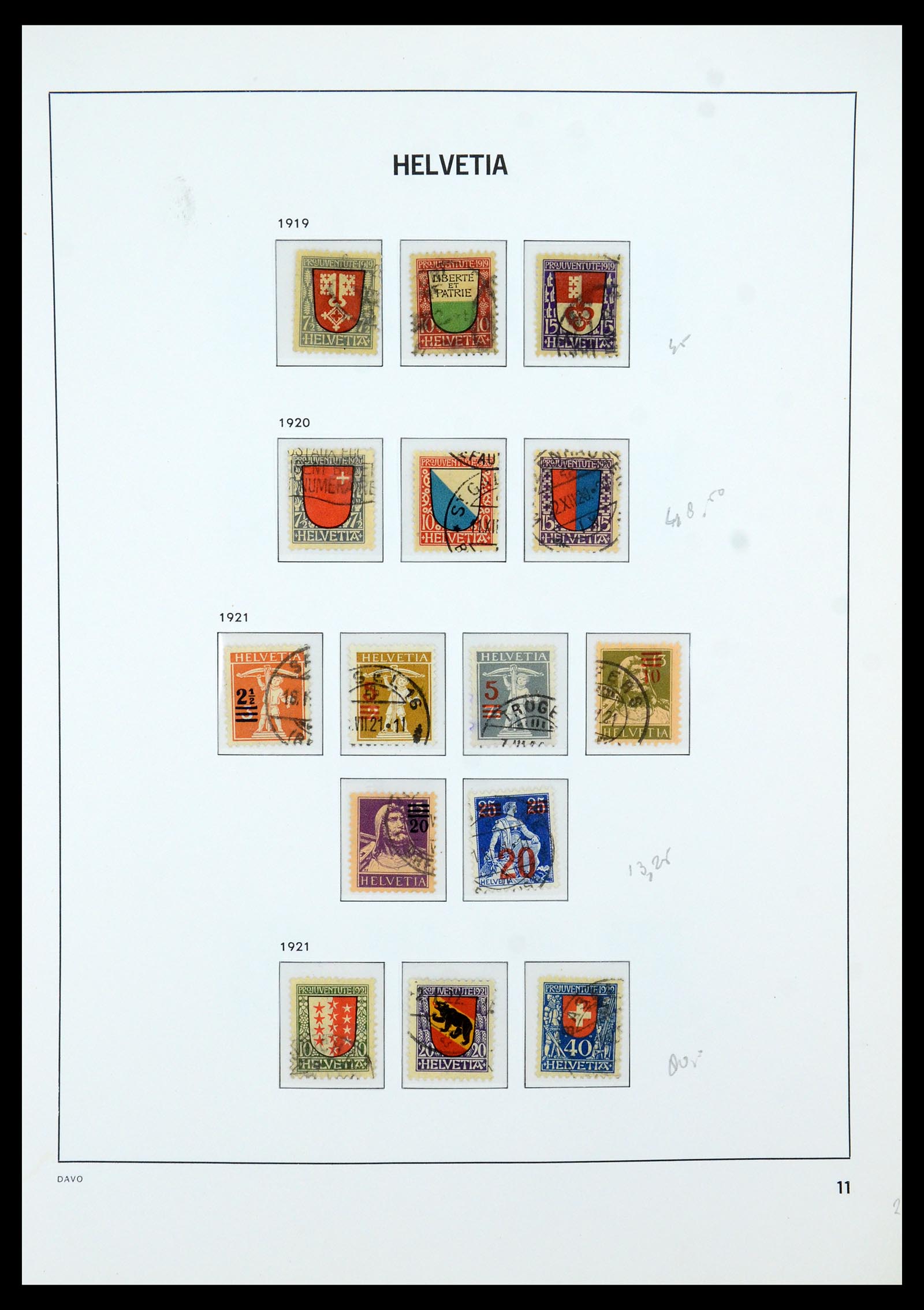 35605 011 - Postzegelverzameling 35605 Zwitserland 1851-1985.