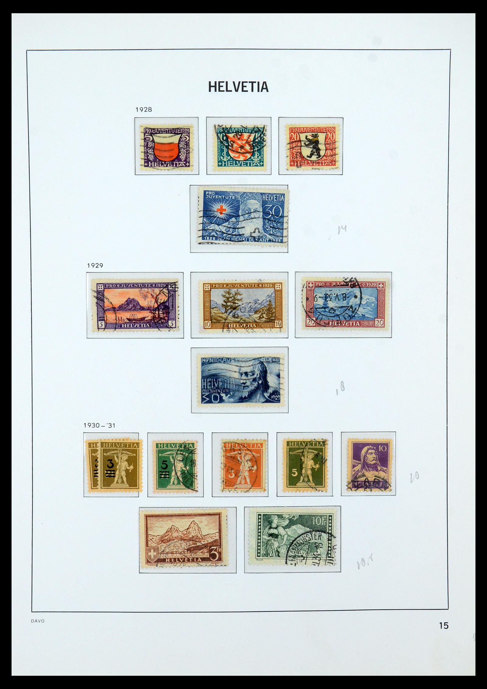 35605 015 - Stamp Collection 35605 Switzerland 1851-1985.