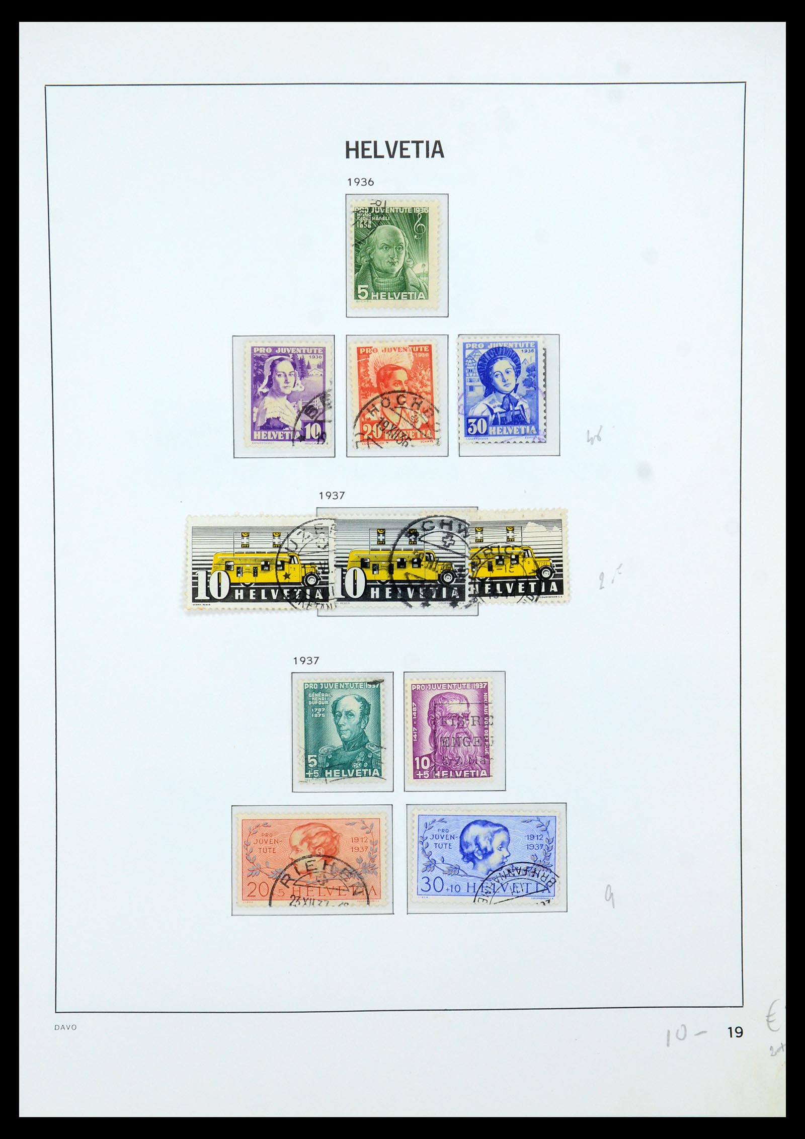 35605 019 - Stamp Collection 35605 Switzerland 1851-1985.