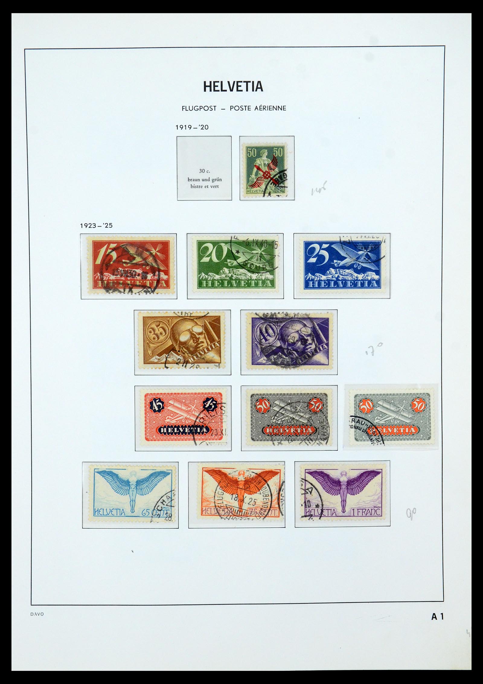 35605 020 - Postzegelverzameling 35605 Zwitserland 1851-1985.