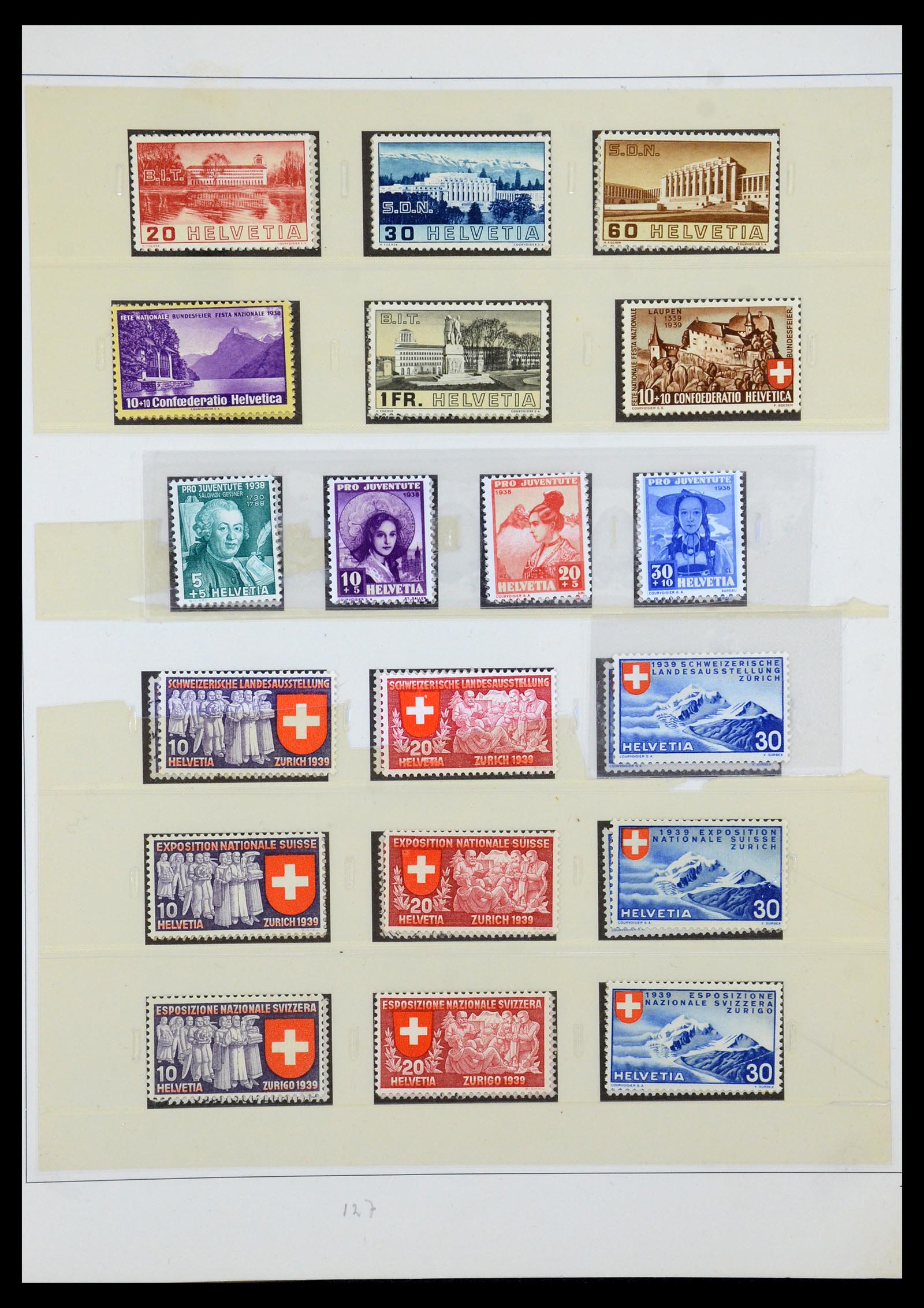 35605 022 - Postzegelverzameling 35605 Zwitserland 1851-1985.