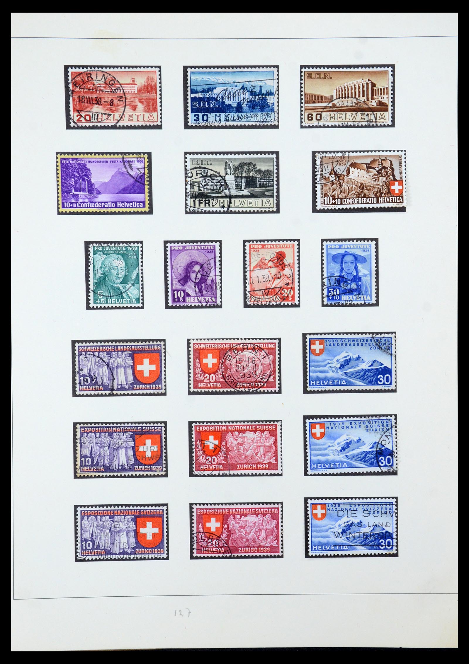 35605 023 - Postzegelverzameling 35605 Zwitserland 1851-1985.