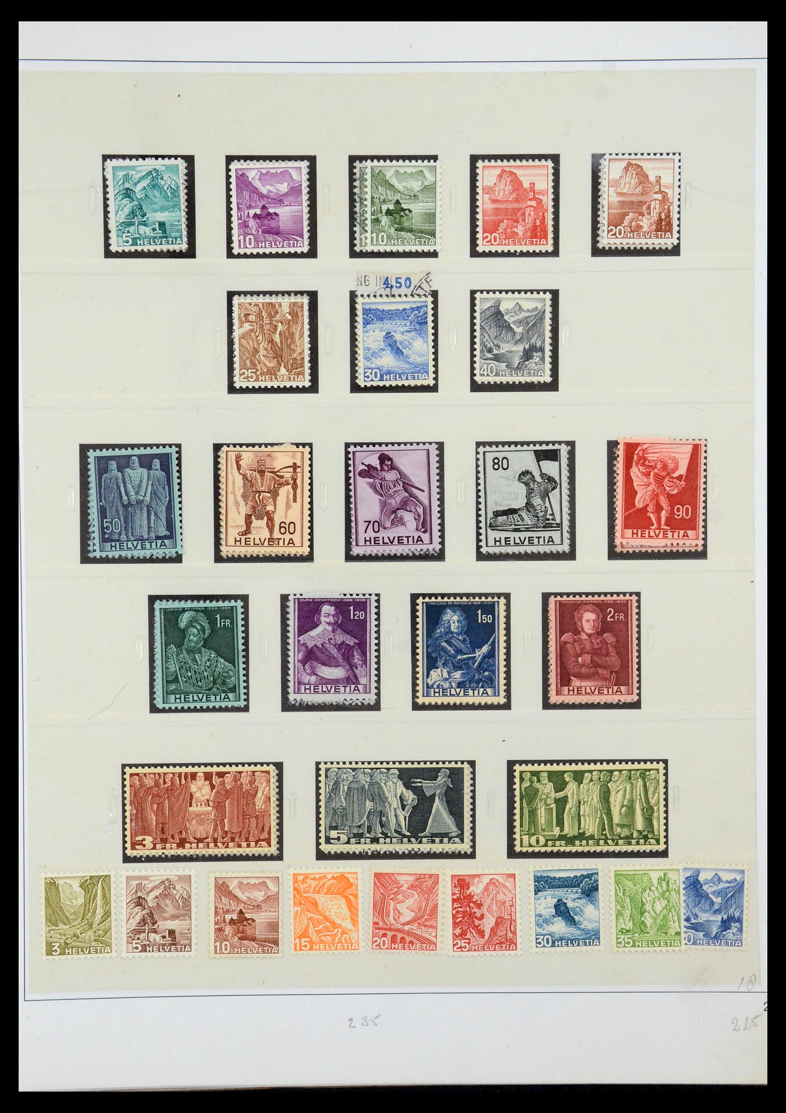35605 024 - Postzegelverzameling 35605 Zwitserland 1851-1985.