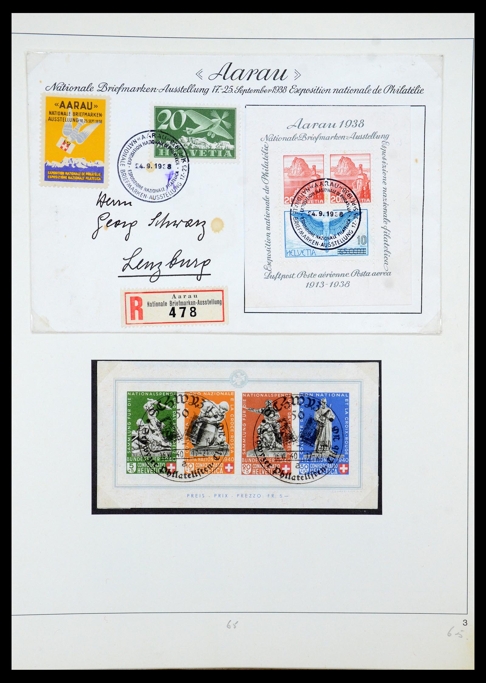 35605 027 - Postzegelverzameling 35605 Zwitserland 1851-1985.
