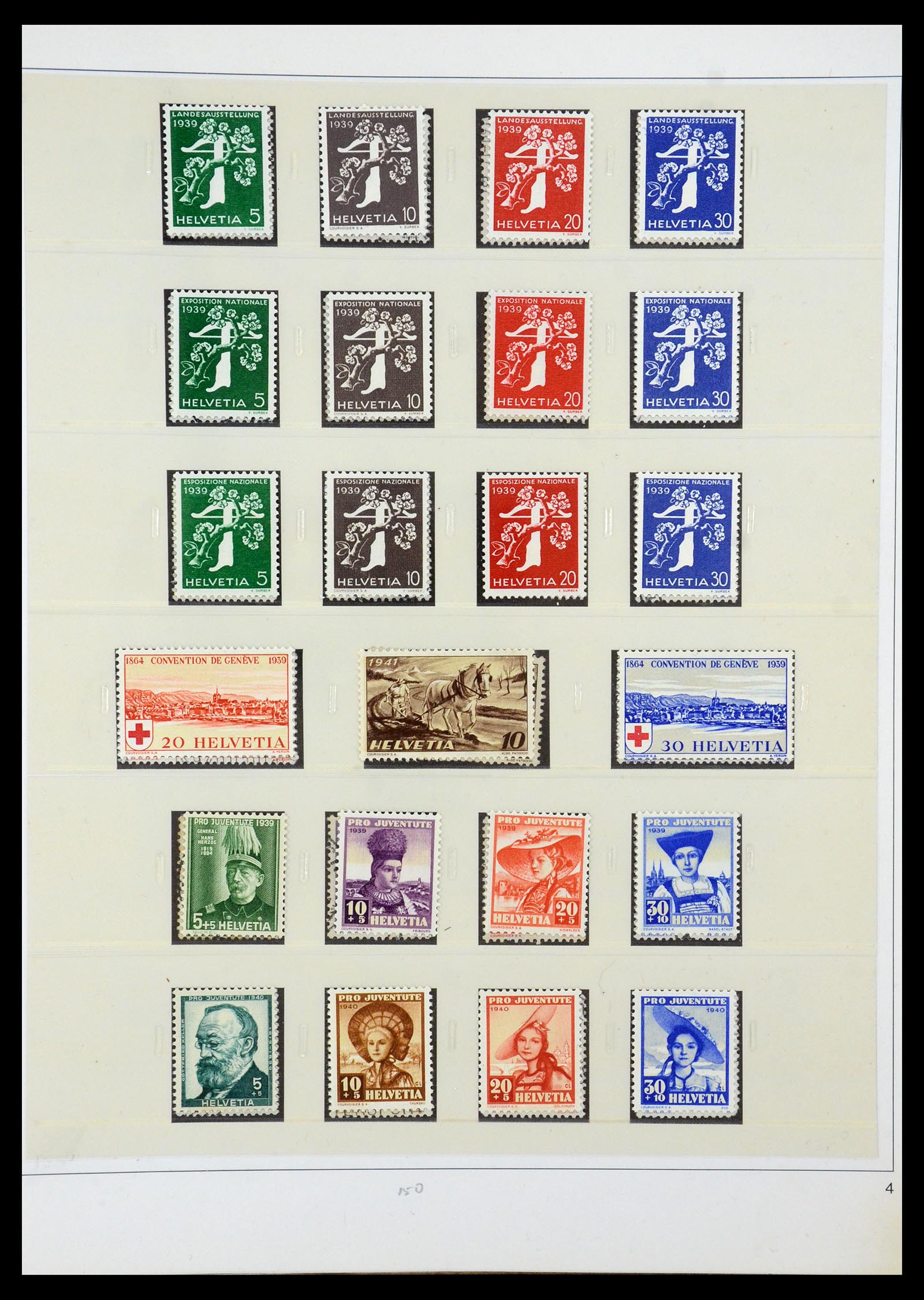 35605 028 - Postzegelverzameling 35605 Zwitserland 1851-1985.