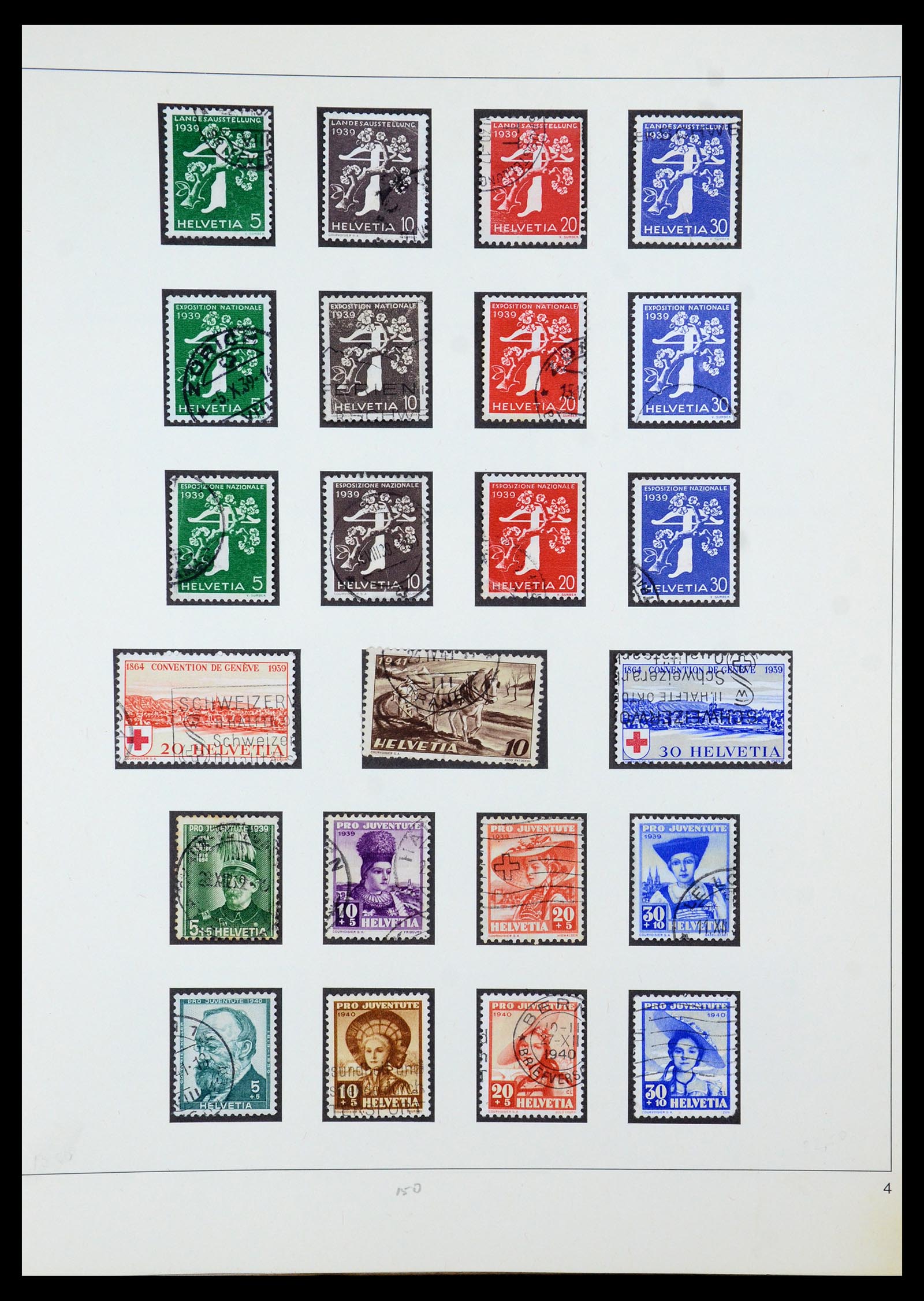 35605 029 - Postzegelverzameling 35605 Zwitserland 1851-1985.