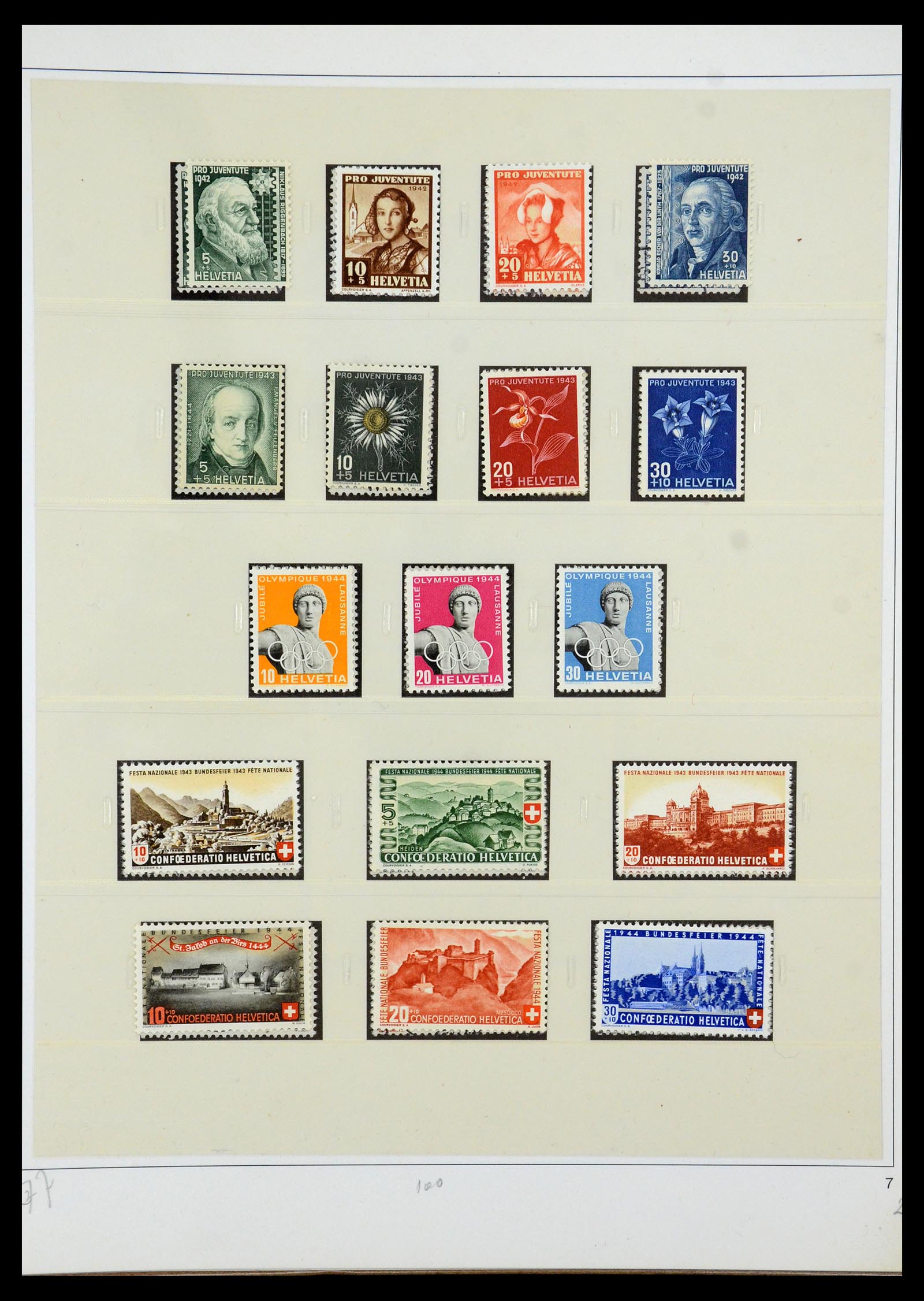 35605 033 - Postzegelverzameling 35605 Zwitserland 1851-1985.