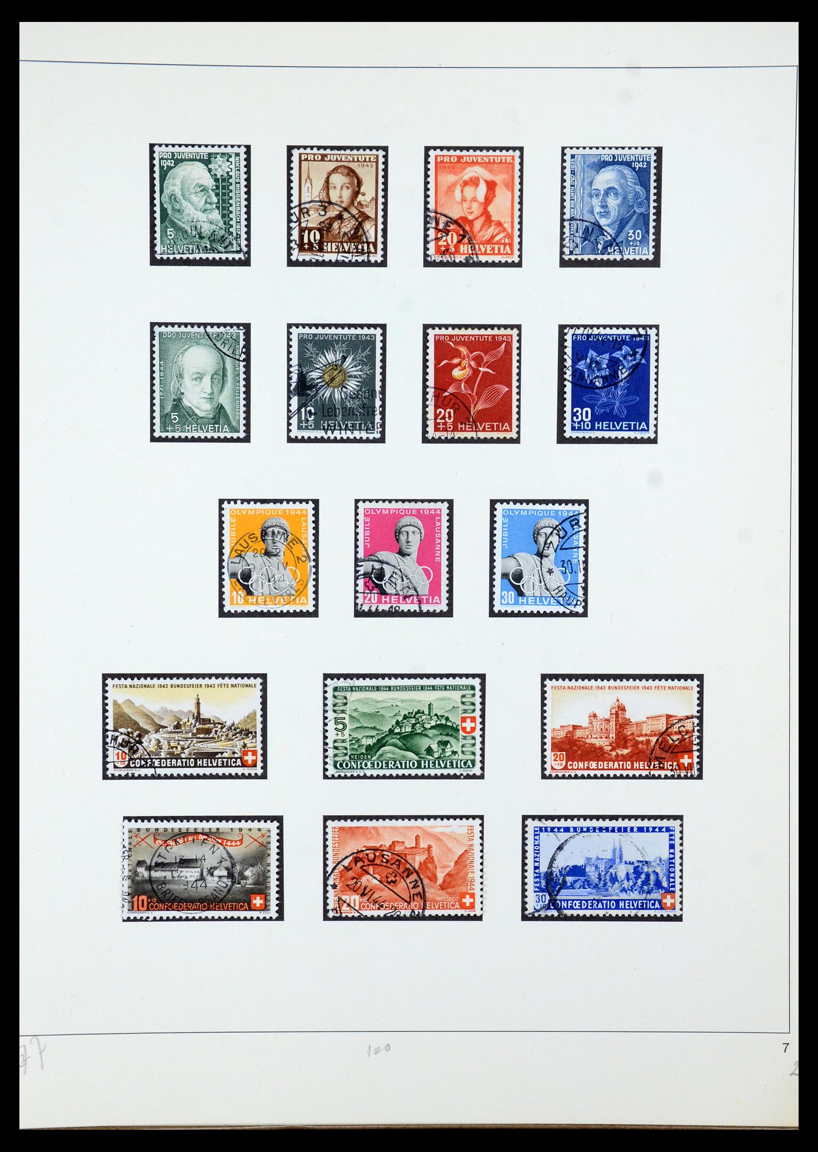 35605 034 - Postzegelverzameling 35605 Zwitserland 1851-1985.