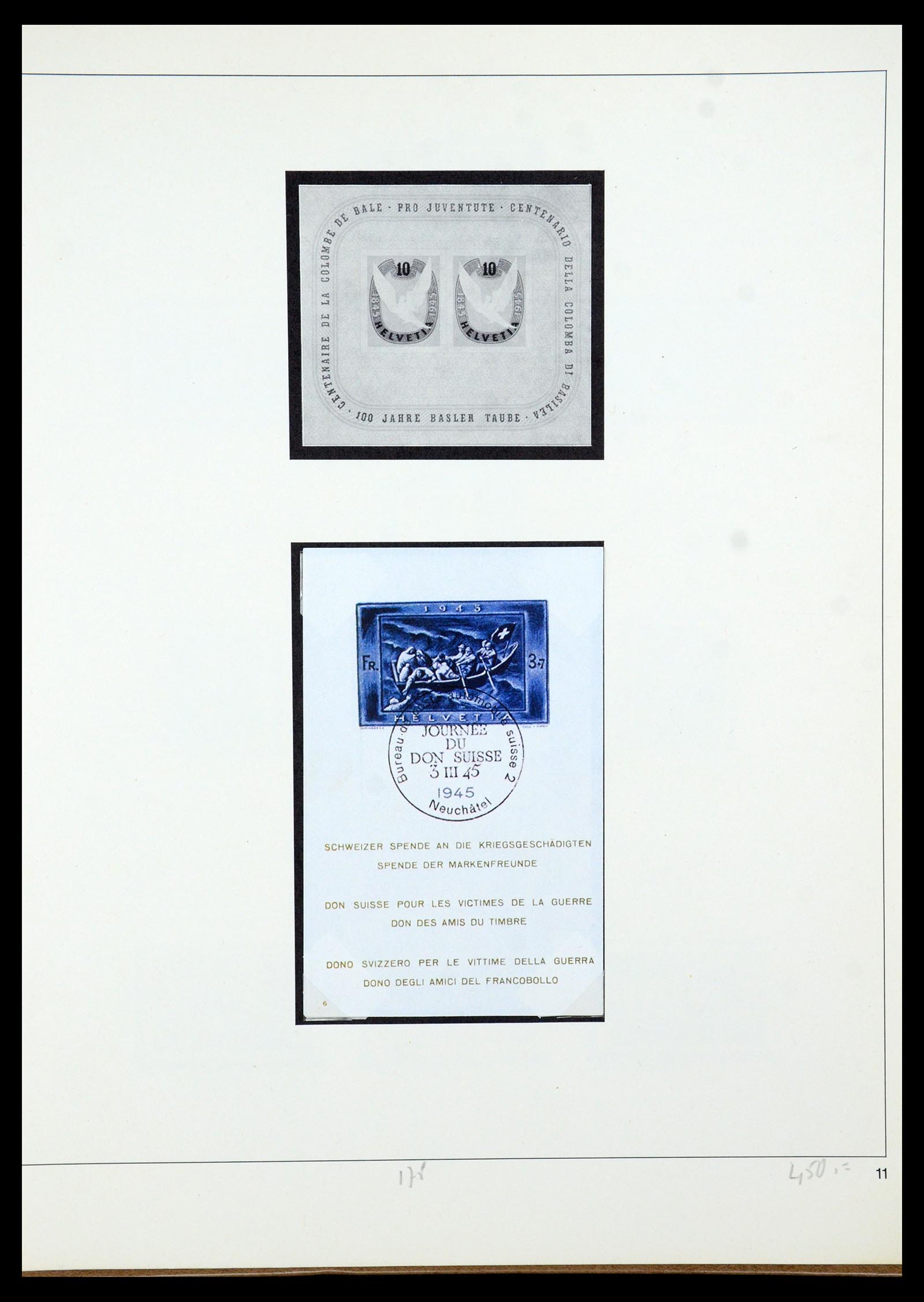 35605 040 - Postzegelverzameling 35605 Zwitserland 1851-1985.