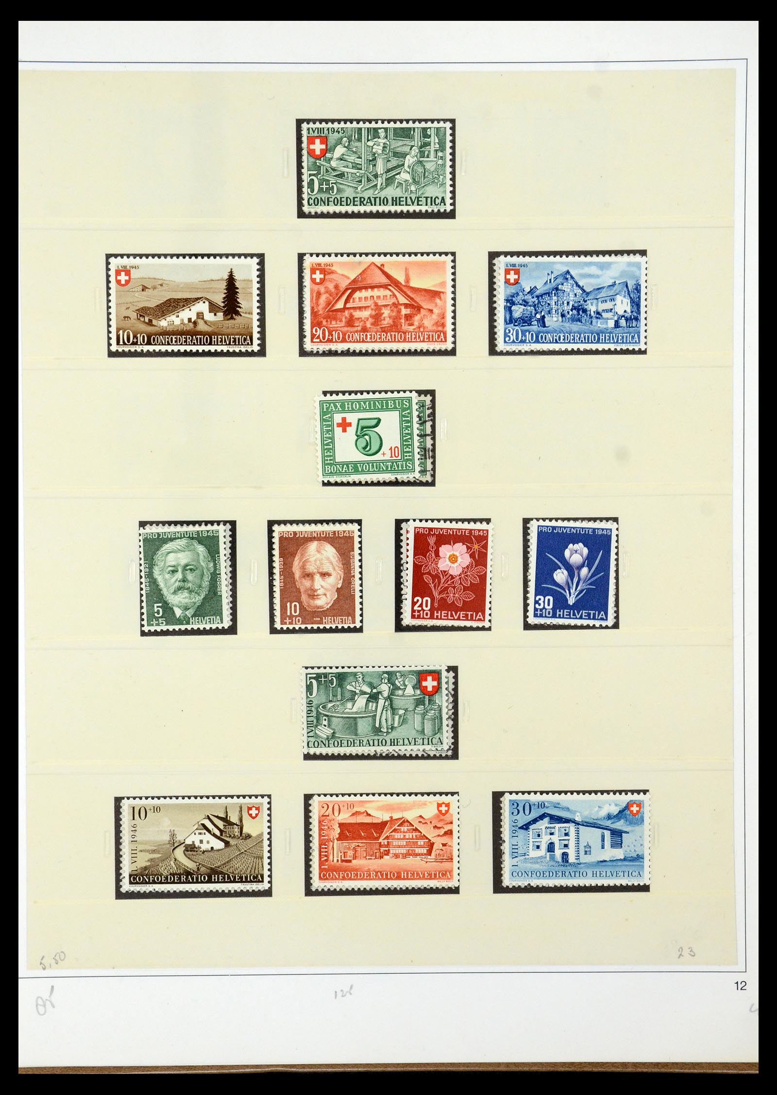 35605 041 - Stamp Collection 35605 Switzerland 1851-1985.