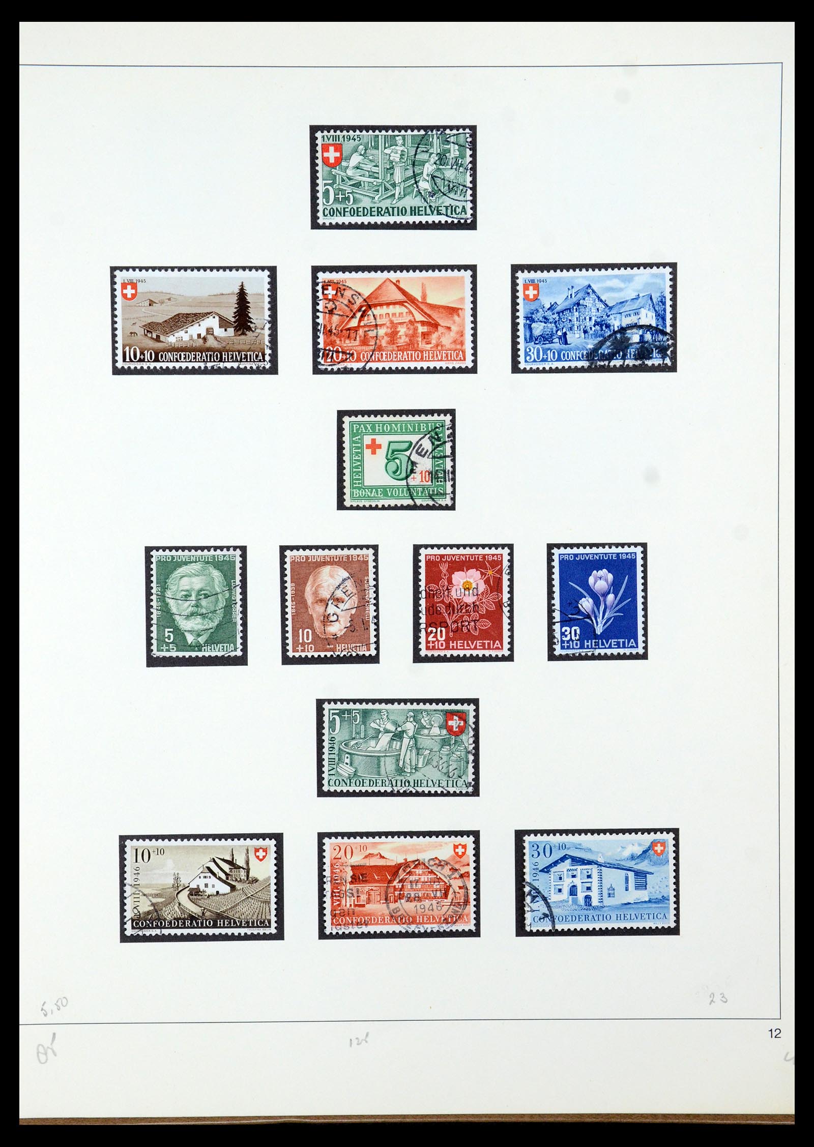 35605 042 - Postzegelverzameling 35605 Zwitserland 1851-1985.