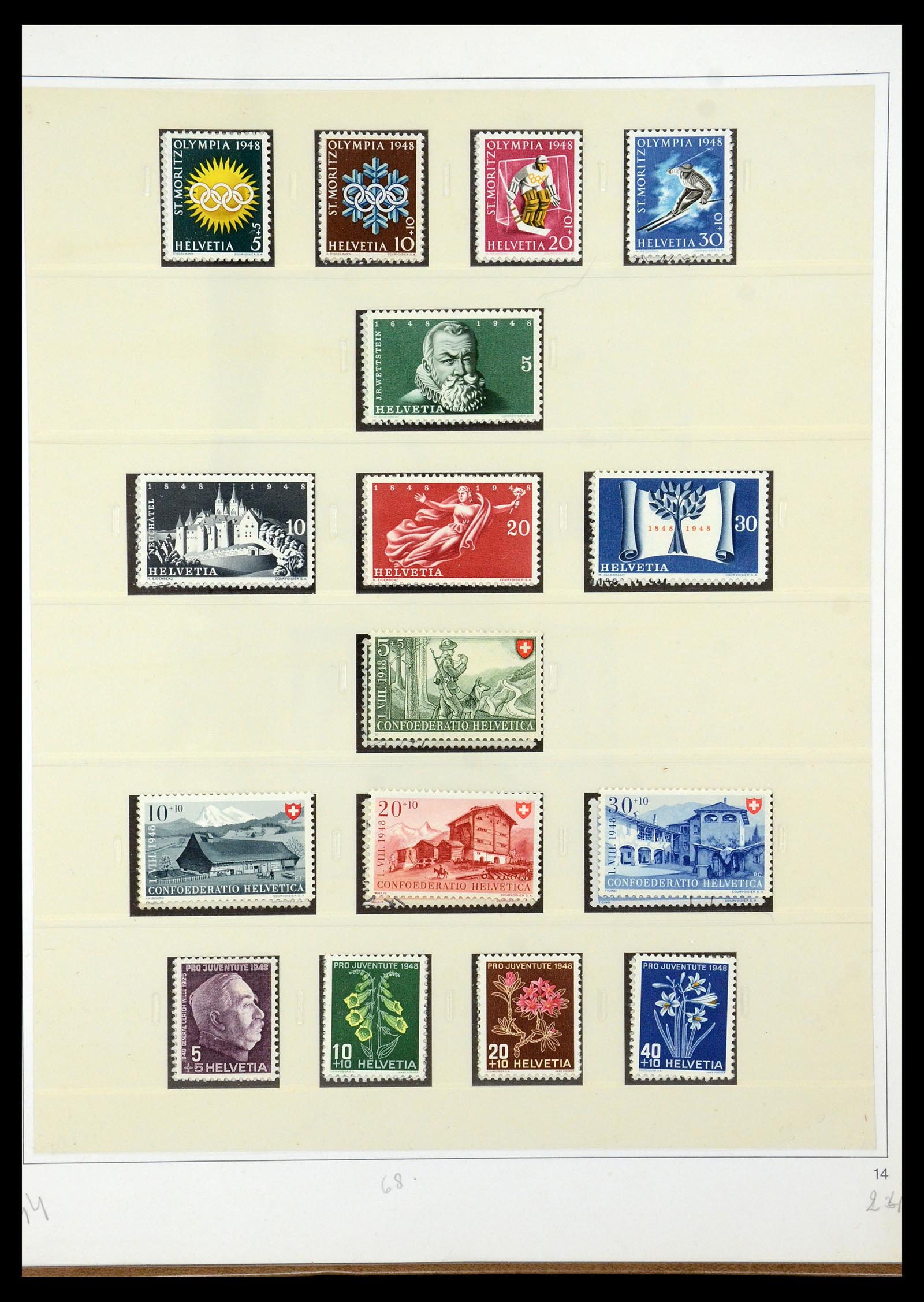 35605 045 - Postzegelverzameling 35605 Zwitserland 1851-1985.