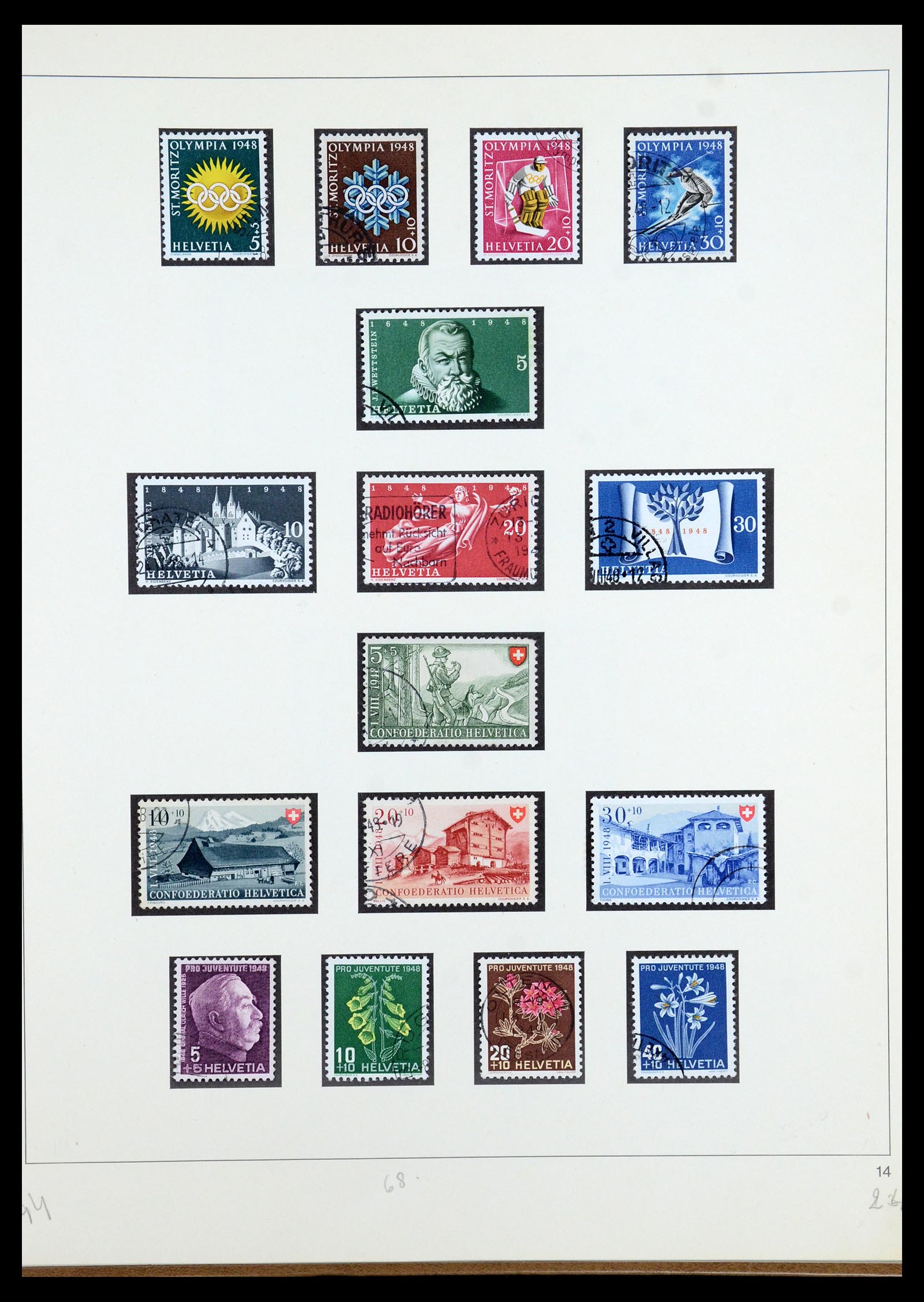 35605 046 - Postzegelverzameling 35605 Zwitserland 1851-1985.