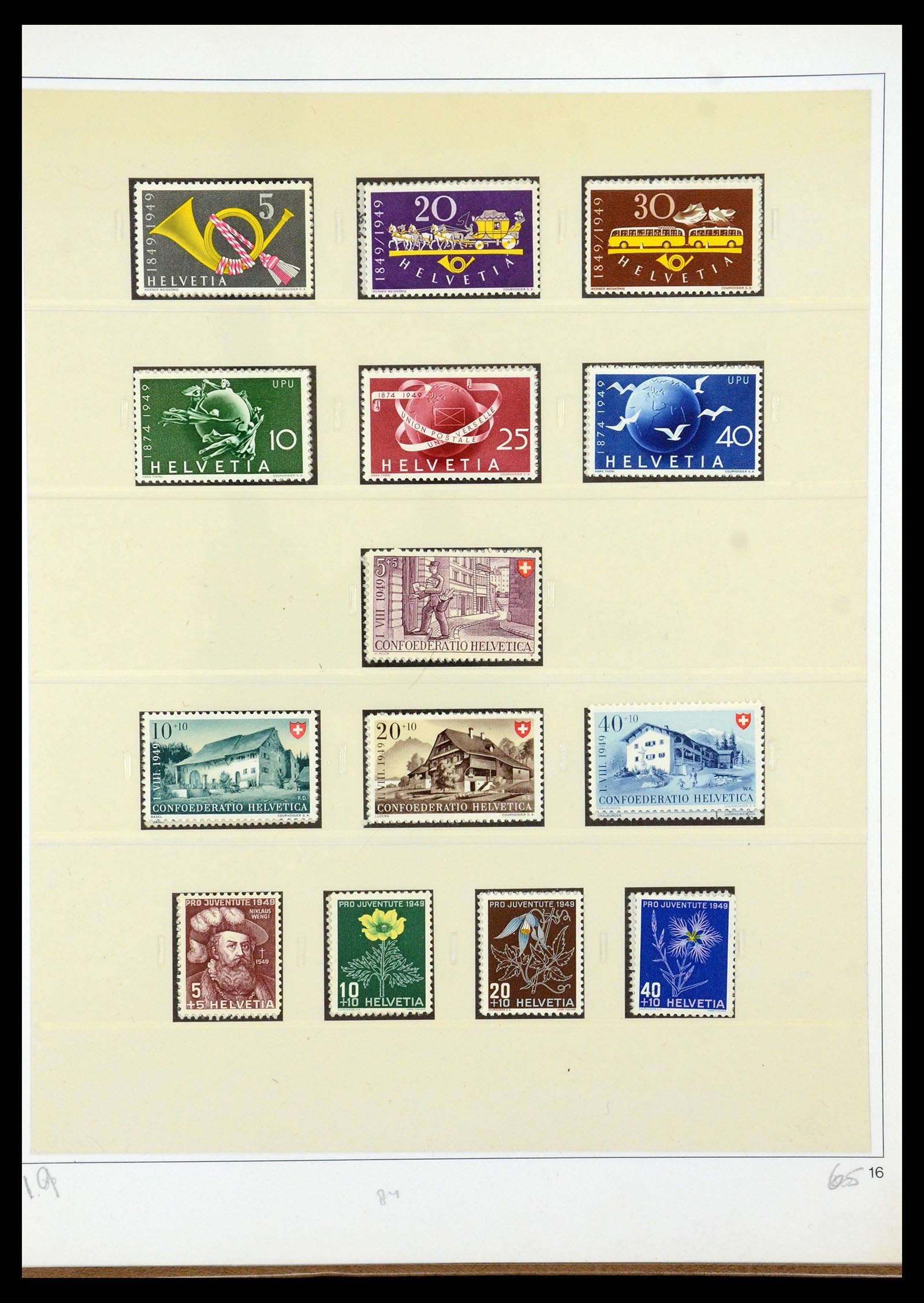 35605 047 - Stamp Collection 35605 Switzerland 1851-1985.