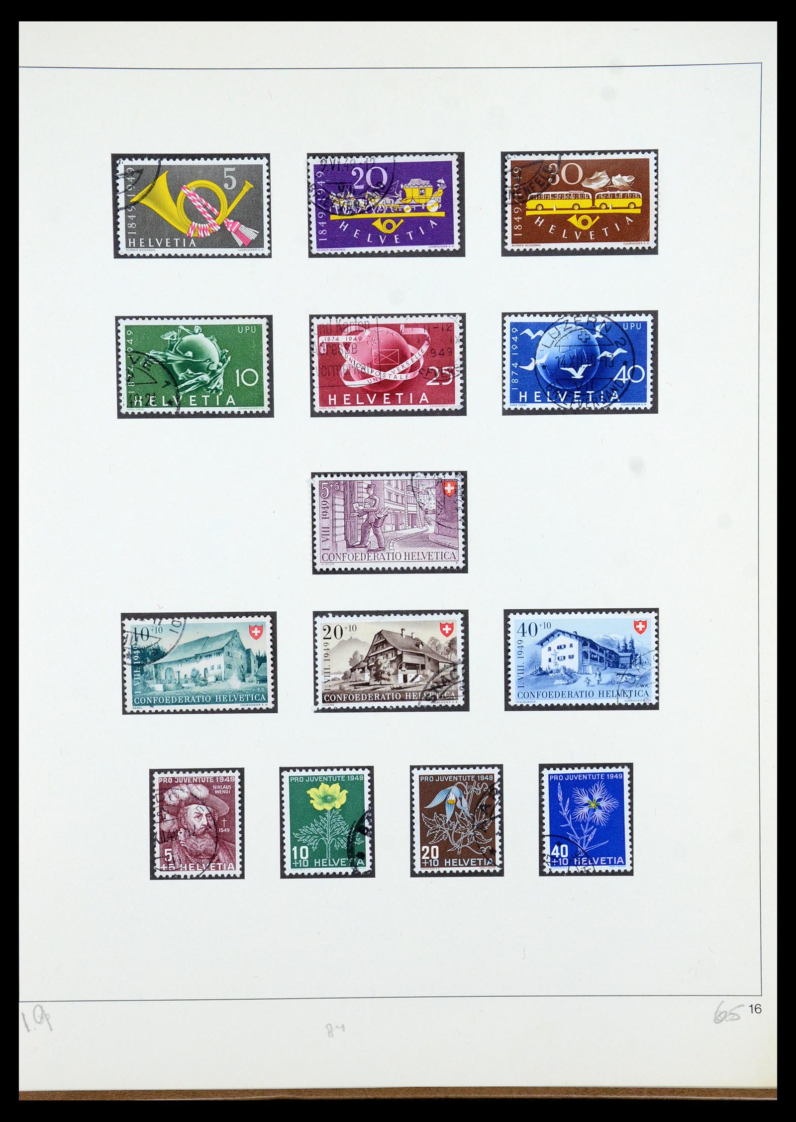 35605 048 - Postzegelverzameling 35605 Zwitserland 1851-1985.