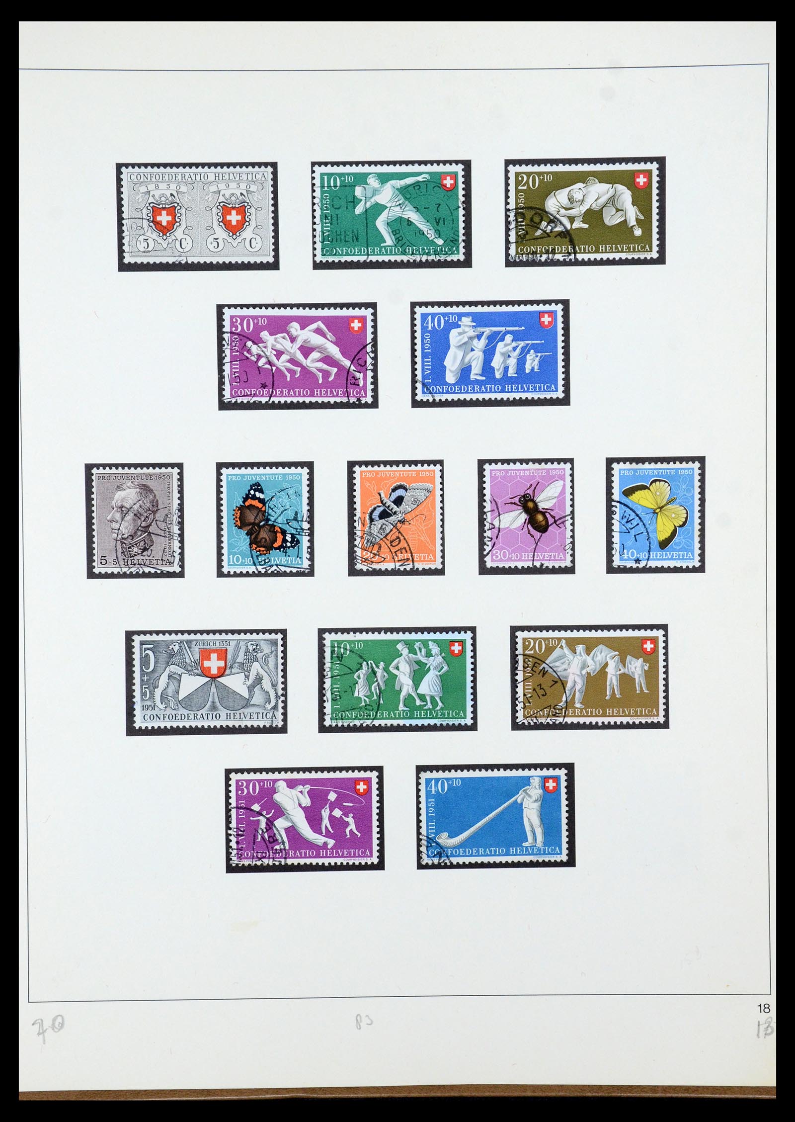 35605 052 - Stamp Collection 35605 Switzerland 1851-1985.