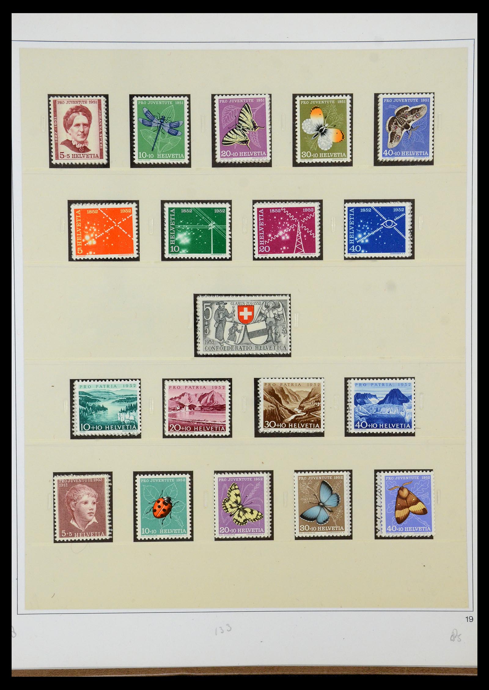 35605 053 - Postzegelverzameling 35605 Zwitserland 1851-1985.