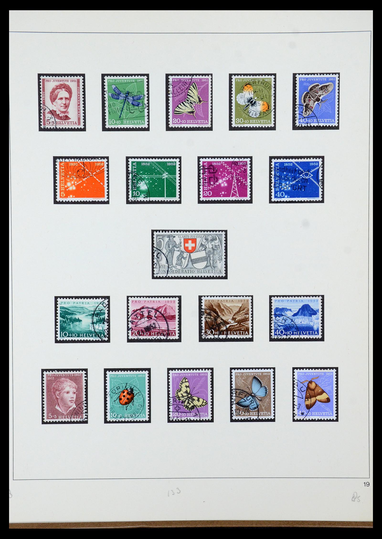35605 054 - Postzegelverzameling 35605 Zwitserland 1851-1985.