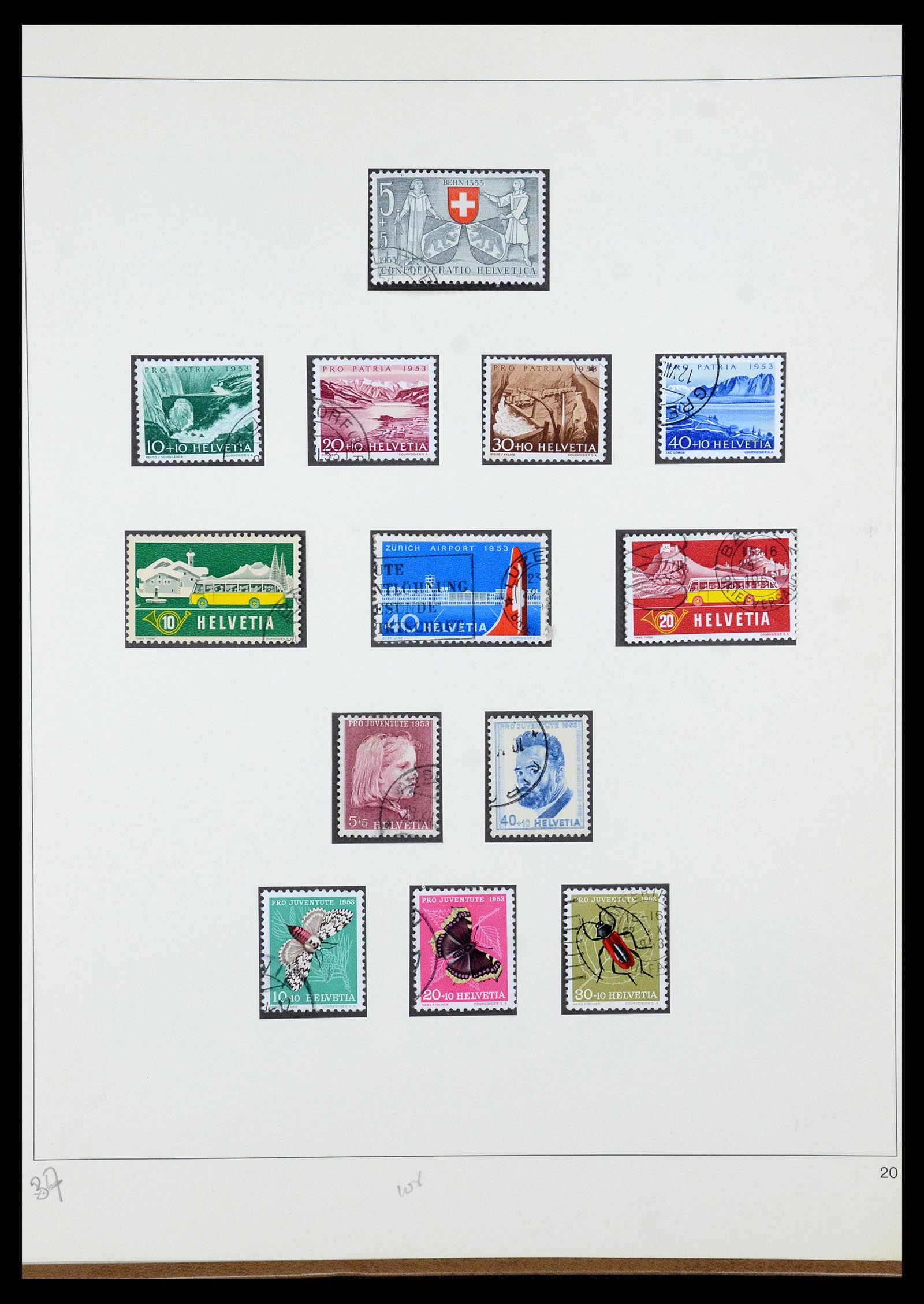 35605 056 - Stamp Collection 35605 Switzerland 1851-1985.