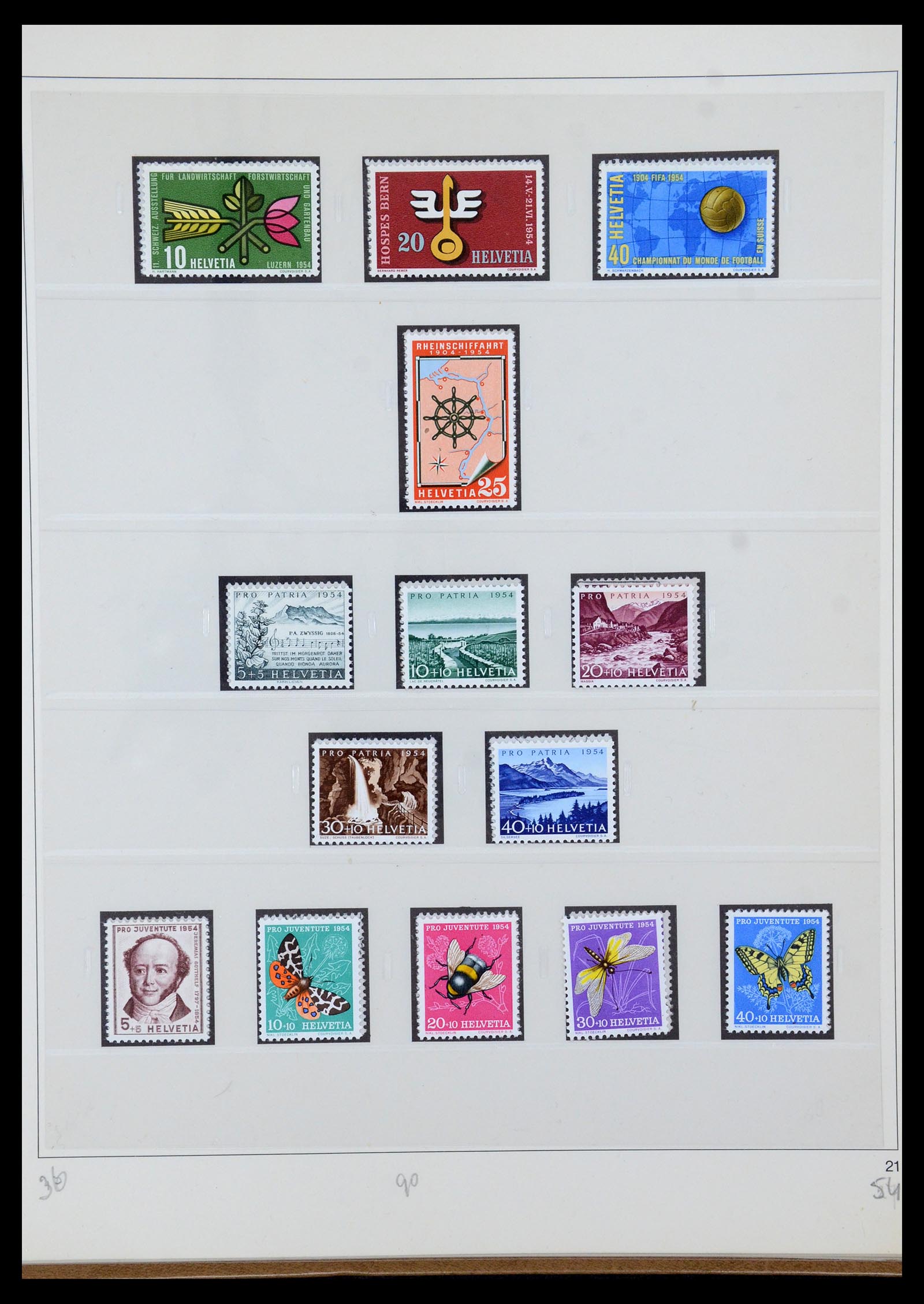 35605 057 - Stamp Collection 35605 Switzerland 1851-1985.