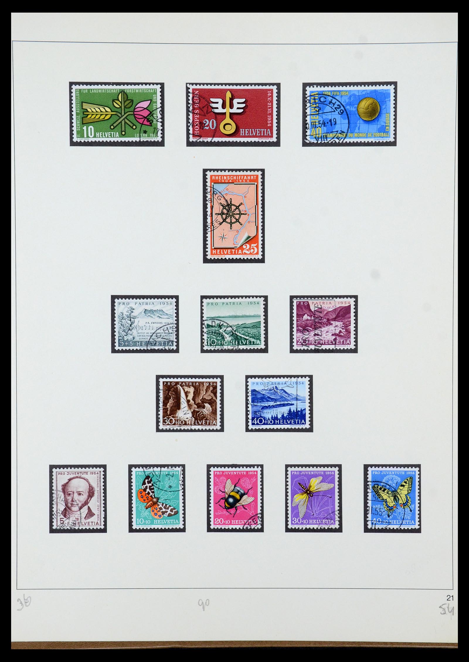 35605 058 - Postzegelverzameling 35605 Zwitserland 1851-1985.