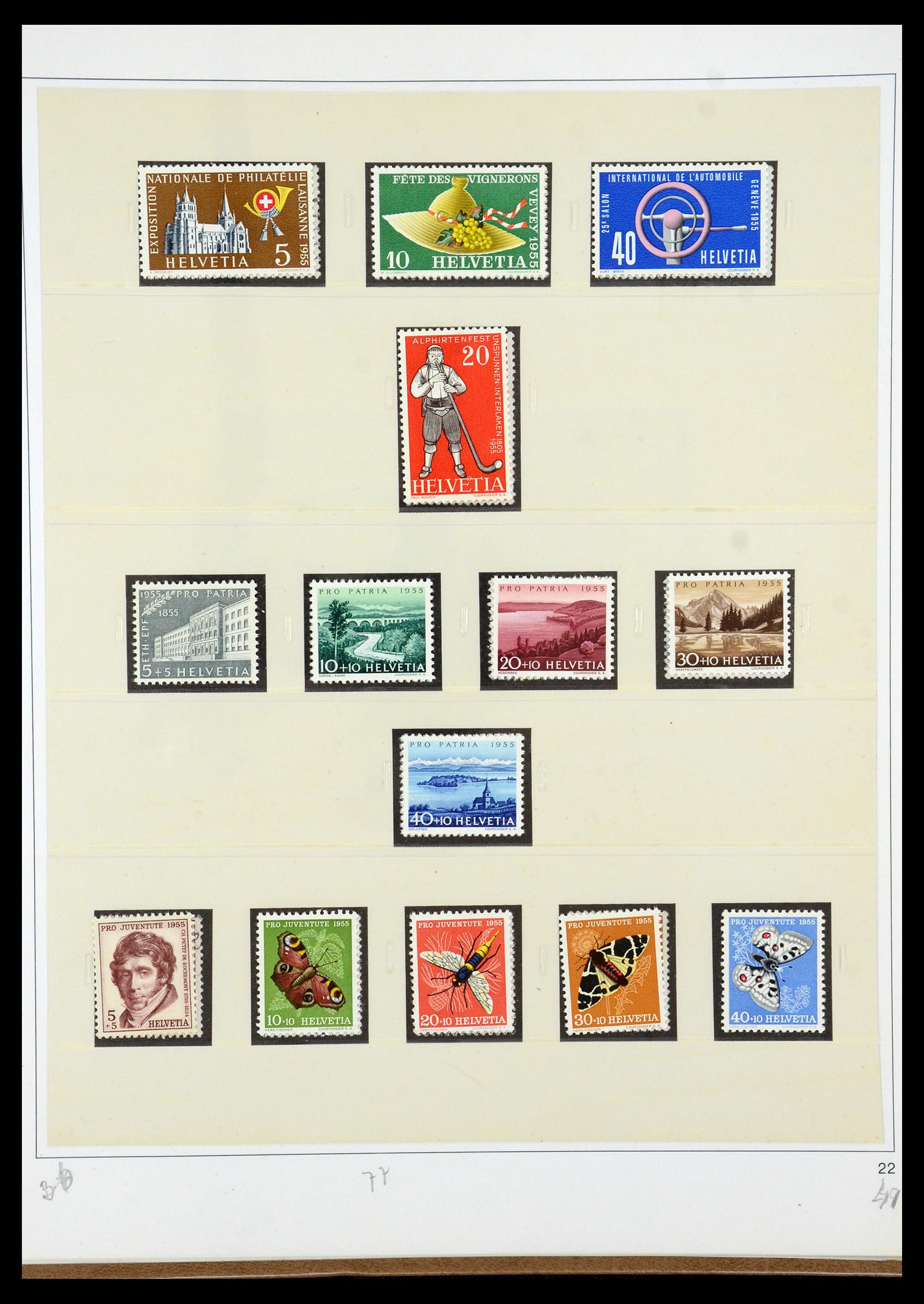 35605 059 - Postzegelverzameling 35605 Zwitserland 1851-1985.