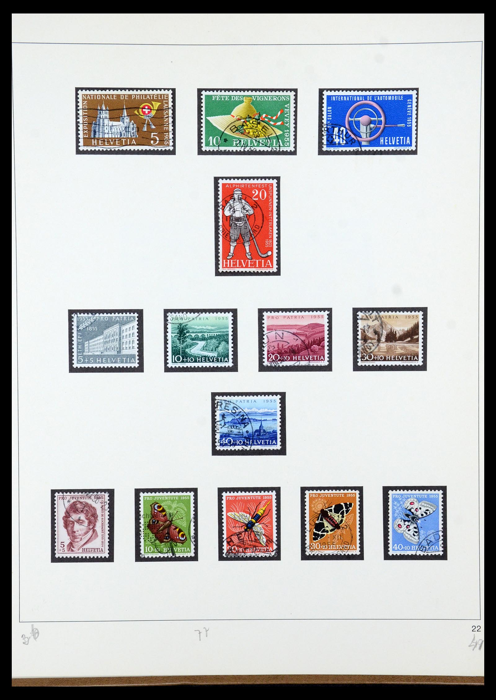 35605 060 - Postzegelverzameling 35605 Zwitserland 1851-1985.