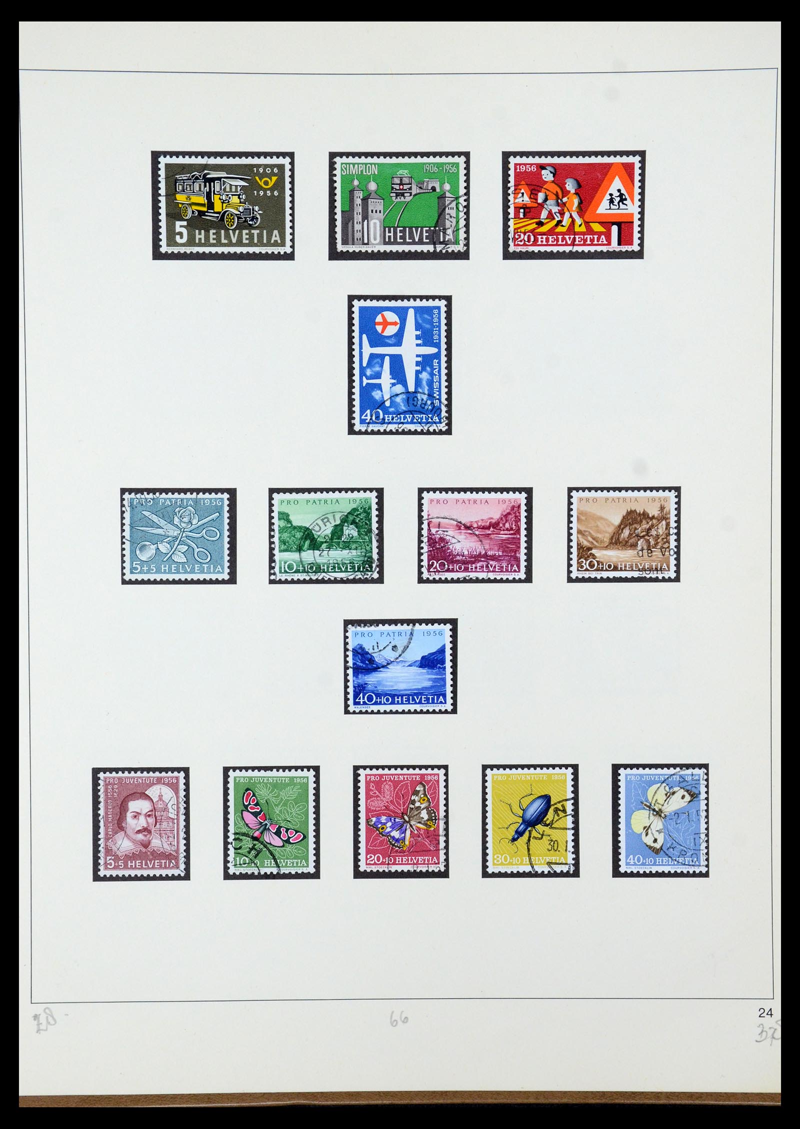 35605 063 - Stamp Collection 35605 Switzerland 1851-1985.