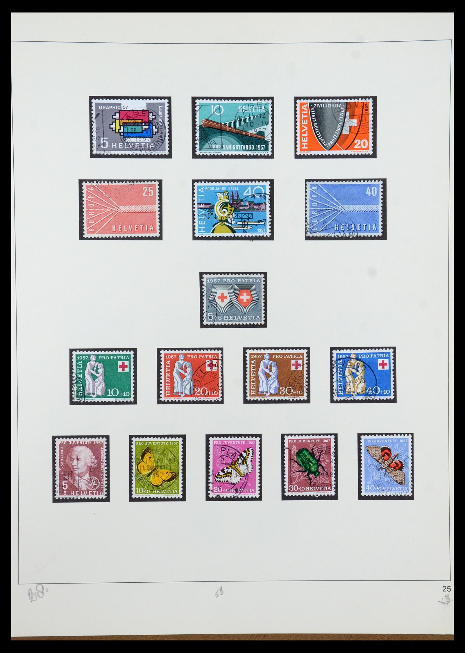 35605 065 - Stamp Collection 35605 Switzerland 1851-1985.