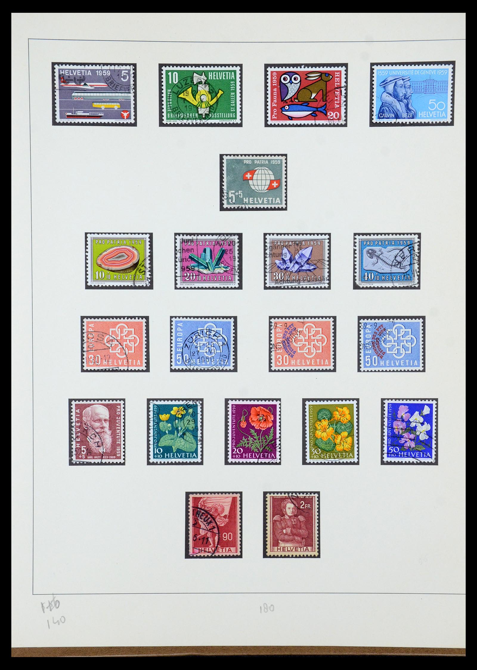 35605 069 - Stamp Collection 35605 Switzerland 1851-1985.