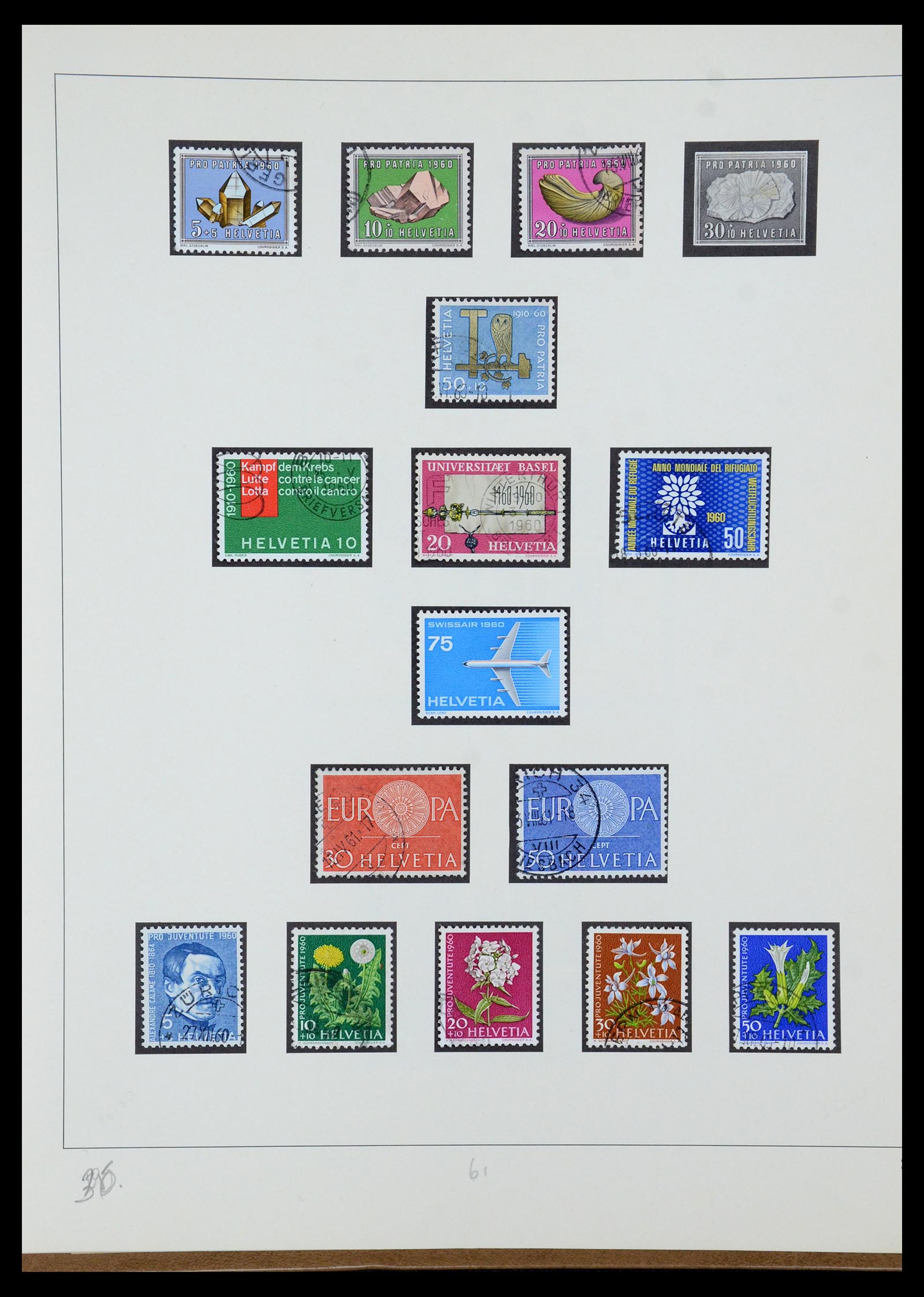 35605 072 - Stamp Collection 35605 Switzerland 1851-1985.