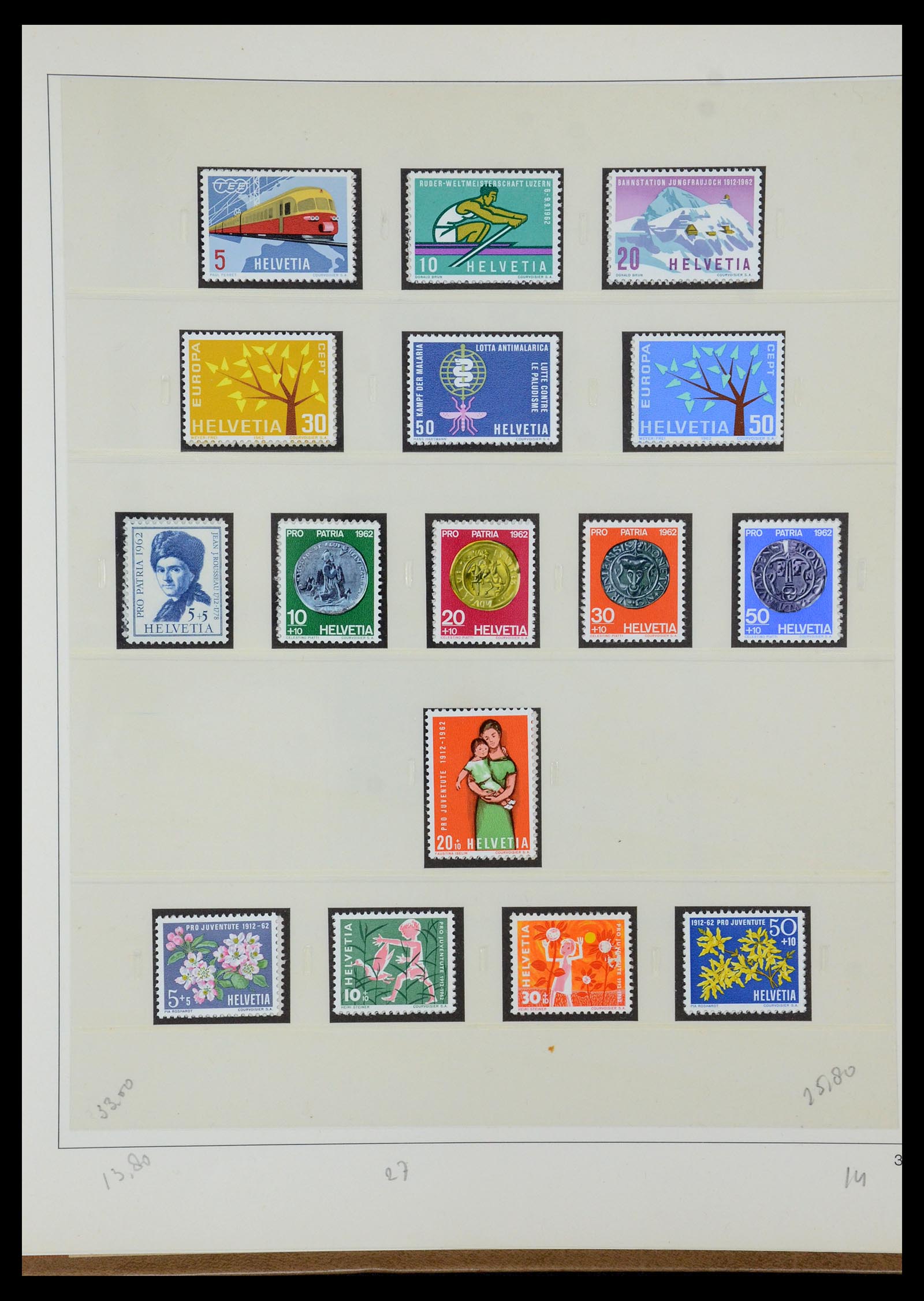 35605 080 - Stamp Collection 35605 Switzerland 1851-1985.