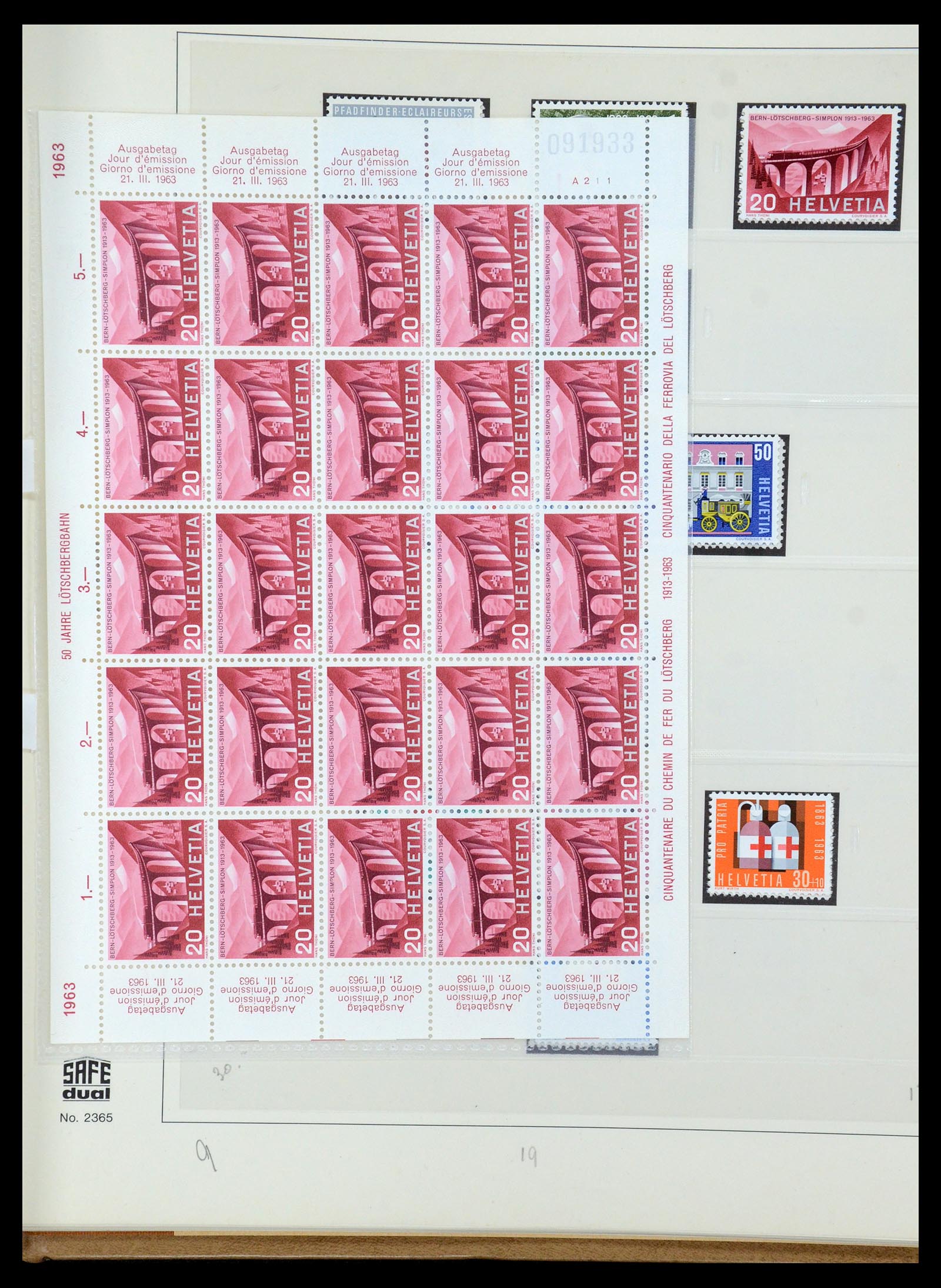 35605 083 - Stamp Collection 35605 Switzerland 1851-1985.