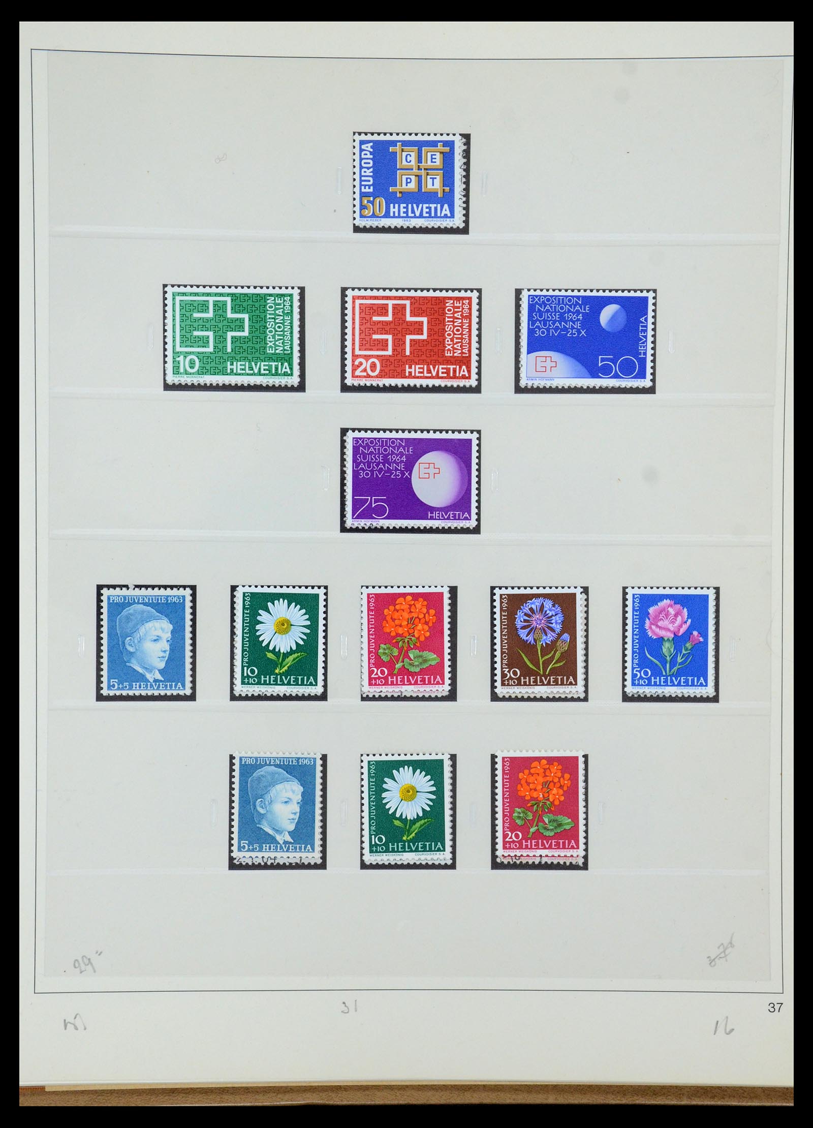 35605 085 - Stamp Collection 35605 Switzerland 1851-1985.