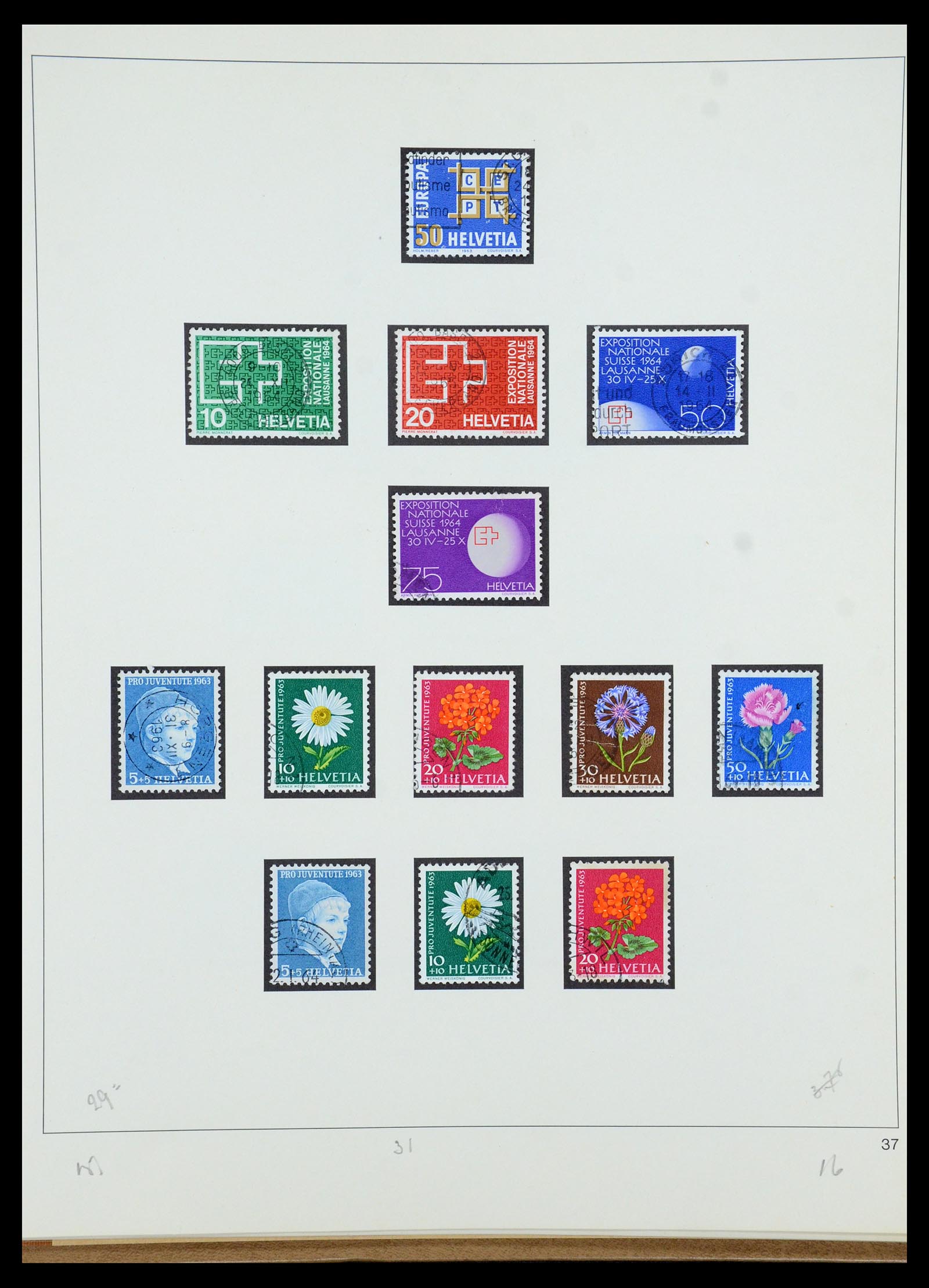 35605 086 - Stamp Collection 35605 Switzerland 1851-1985.