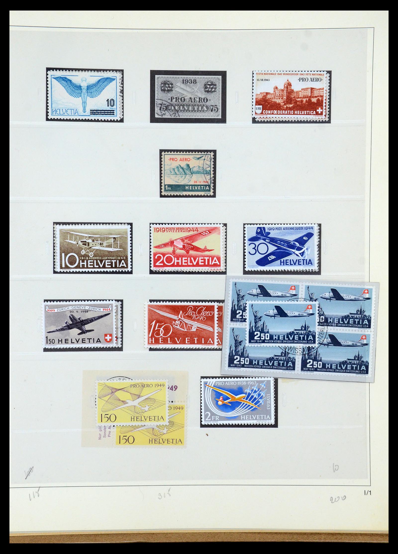 35605 091 - Stamp Collection 35605 Switzerland 1851-1985.