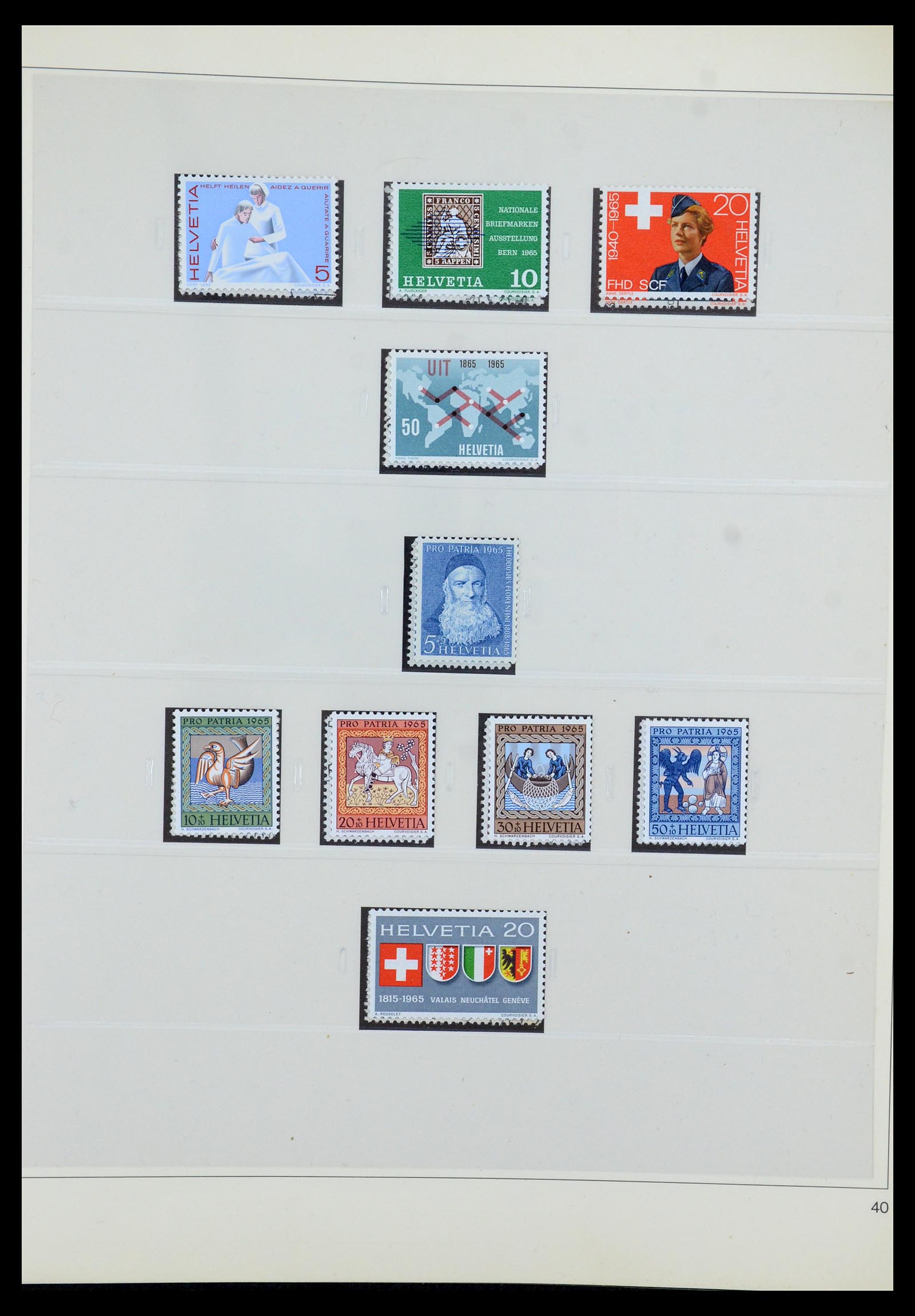 35605 095 - Stamp Collection 35605 Switzerland 1851-1985.