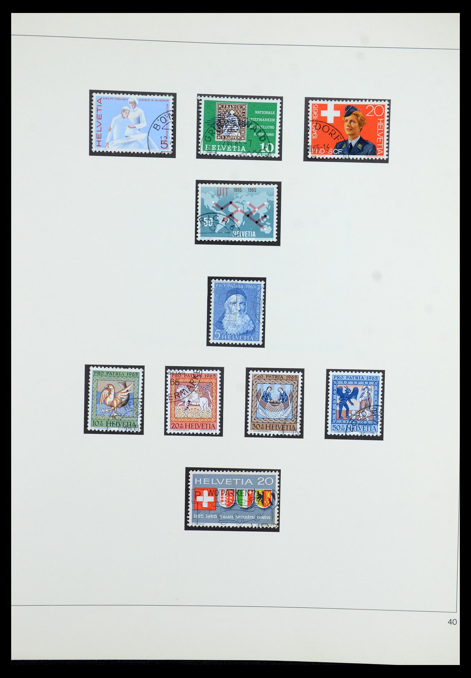 35605 096 - Stamp Collection 35605 Switzerland 1851-1985.
