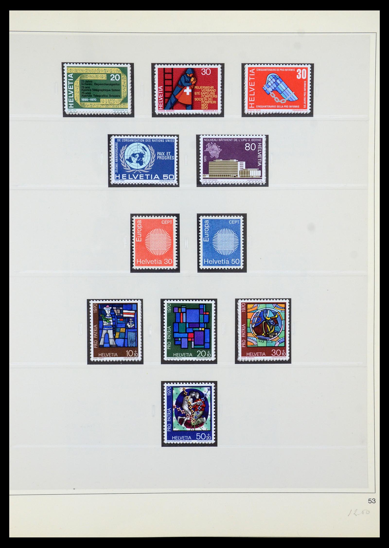 35605 121 - Postzegelverzameling 35605 Zwitserland 1851-1985.