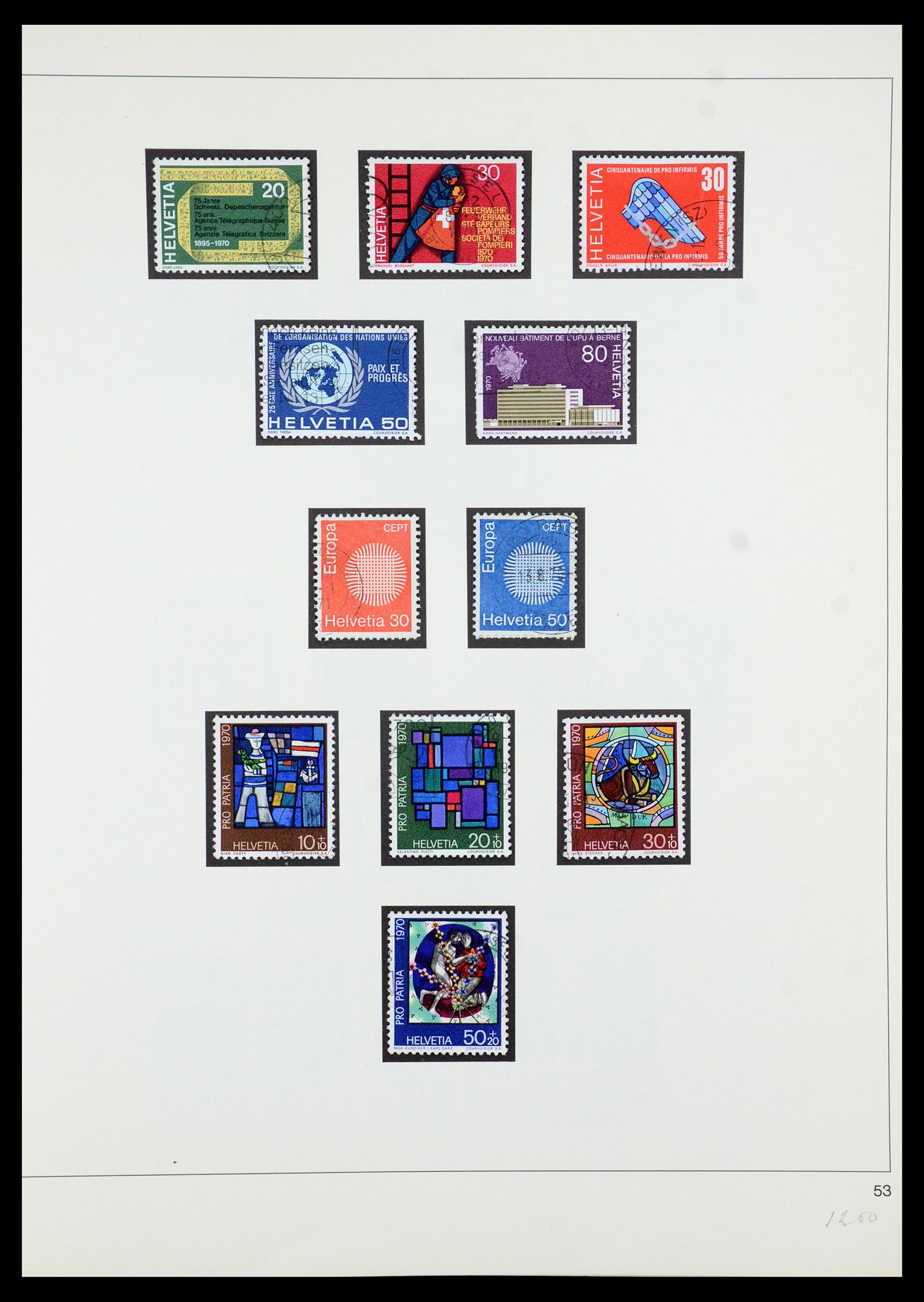 35605 122 - Postzegelverzameling 35605 Zwitserland 1851-1985.