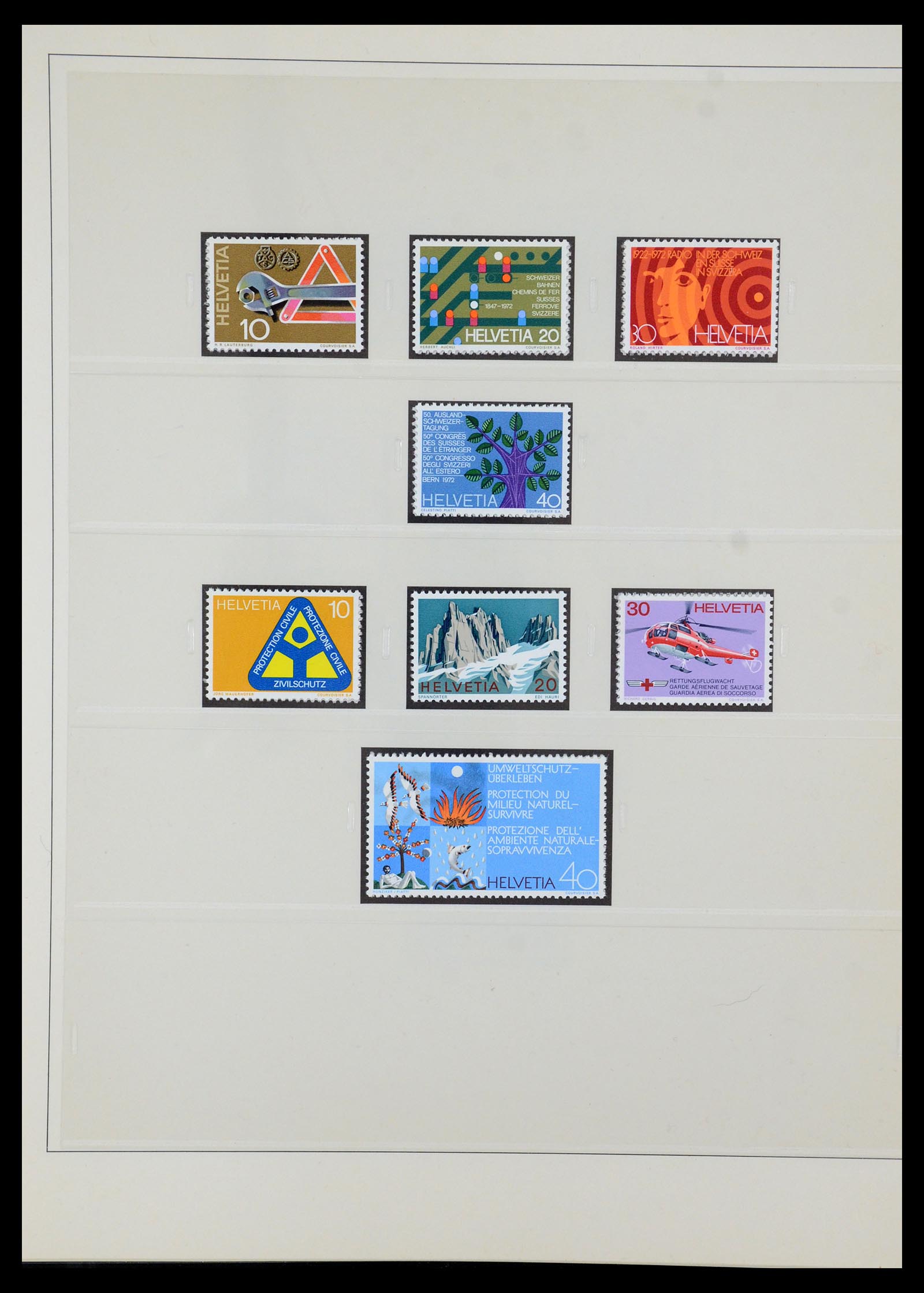 35605 130 - Postzegelverzameling 35605 Zwitserland 1851-1985.